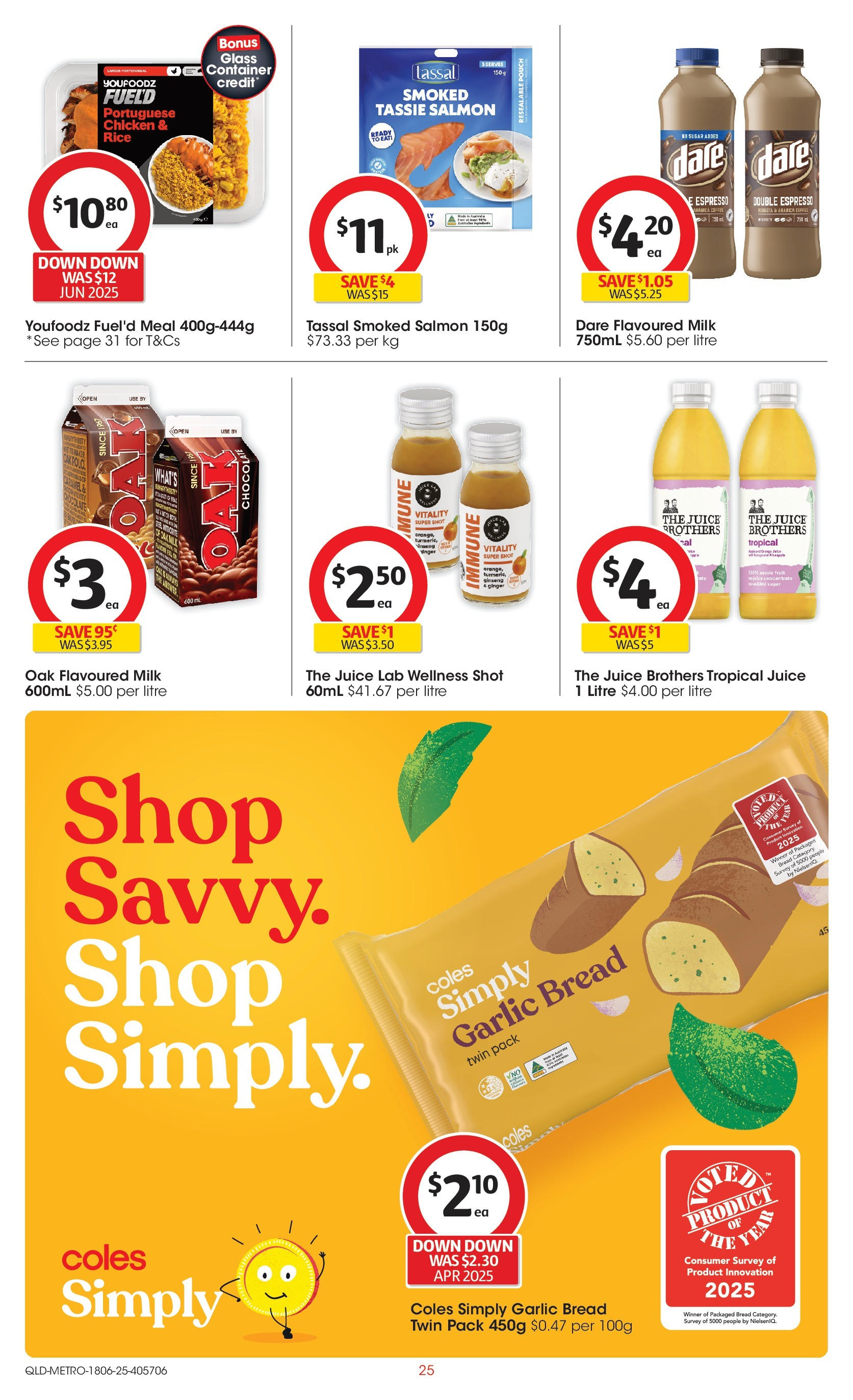 ﻿﻿Coles catalogue valid from 17/06/2025 > Online Australia | Page: 25 | Products: Coffee, Salmon, Sugar, Garlic