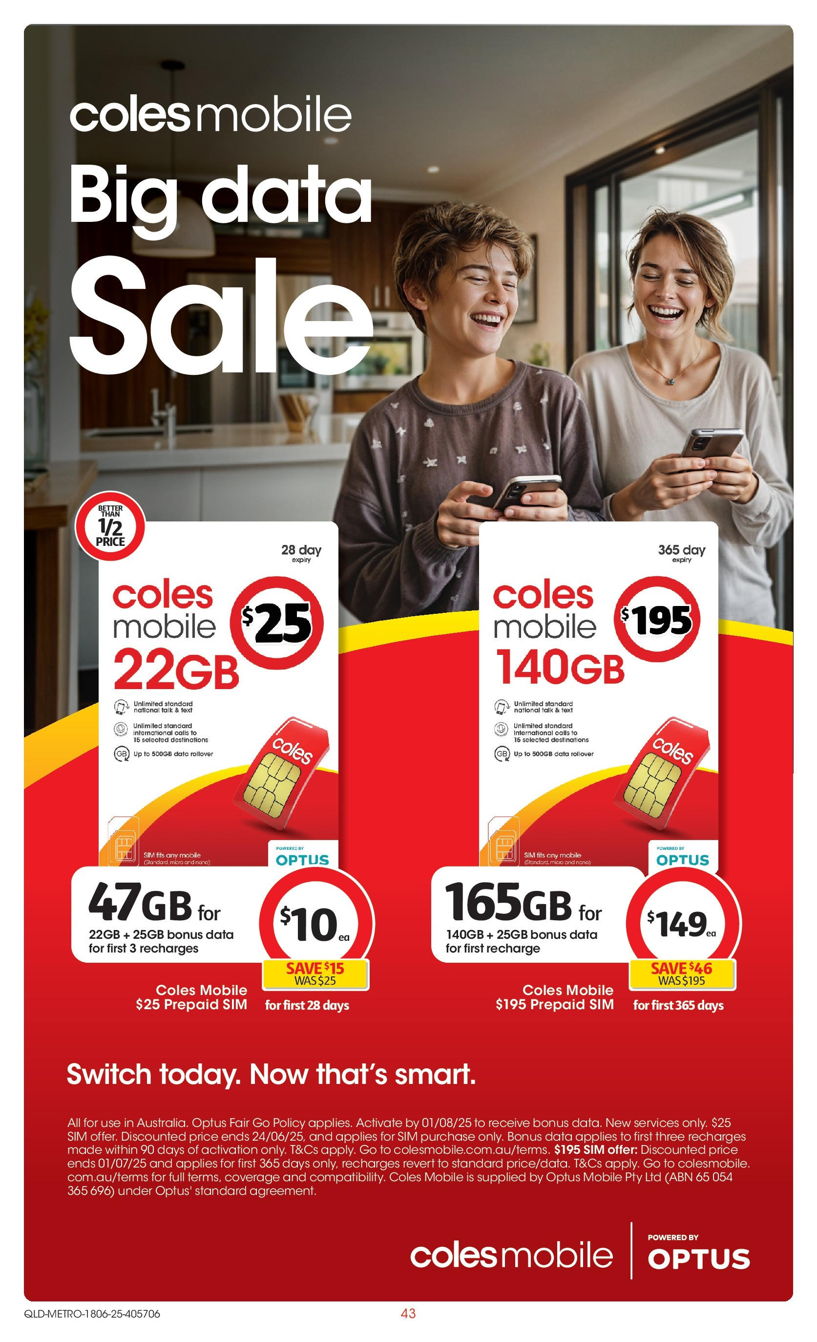 ﻿﻿Coles catalogue valid from 17/06/2025 > Online Australia | Page: 43 | Products: Nano, Mobile