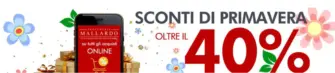 Sconti di primavera 40%