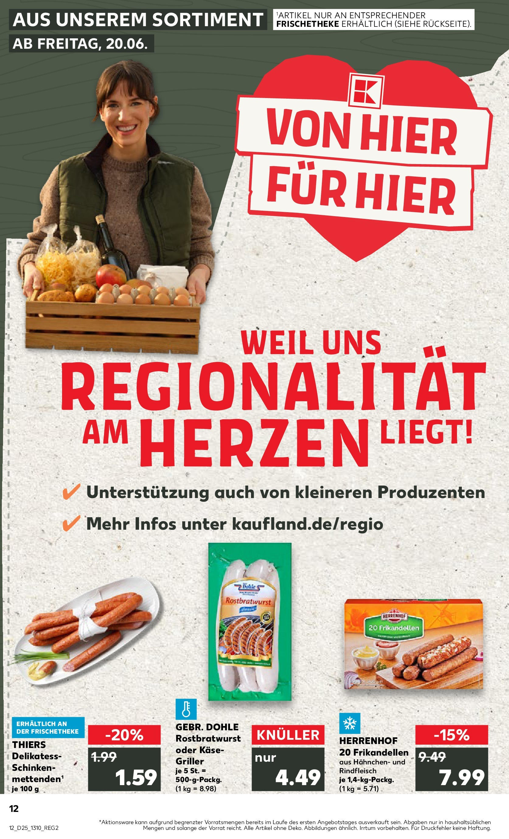 Prospekt Kaufland ab 18.06.2025 » Angebote Online zum Blättern | Seite: 1 | Produkte: Hahnchen, Schinken, Rindfleisch, Griller