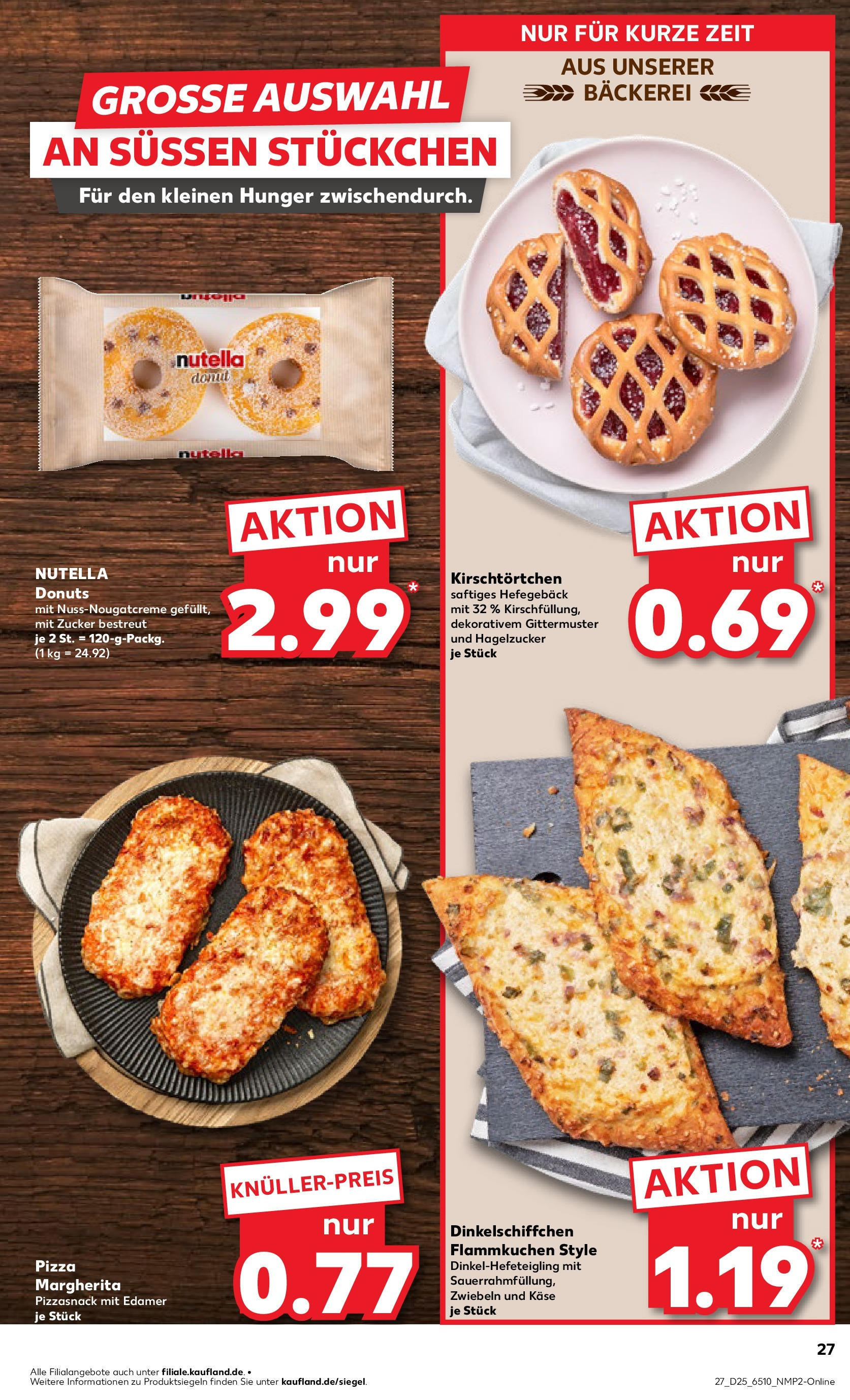 Prospekt Kaufland ab 18.06.2025 » Angebote Online zum Blättern | Seite: 27 | Produkte: Nutella, Edamer, Zucker, Pizza