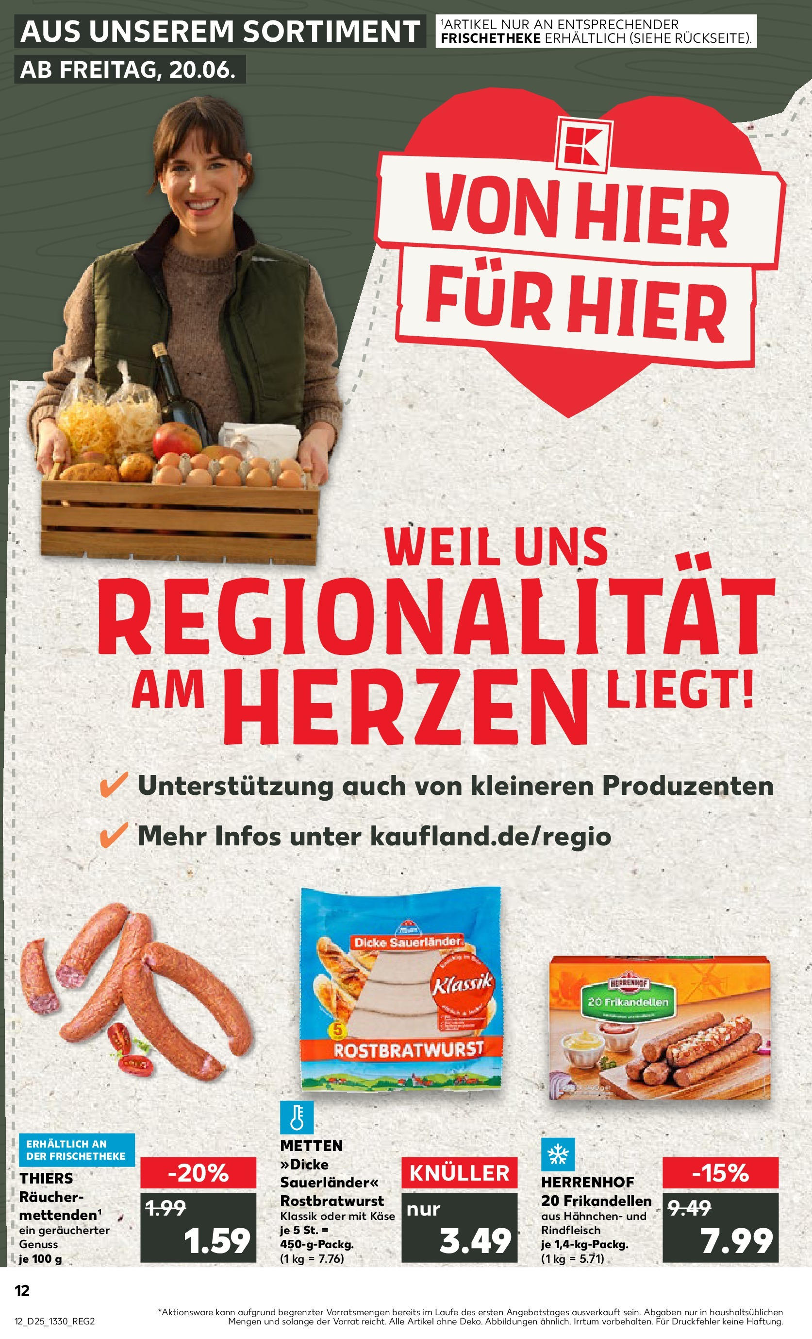 Prospekt Kaufland ab 18.06.2025 » Angebote Online zum Blättern | Seite: 1 | Produkte: Hahnchen, Käse, Rindfleisch