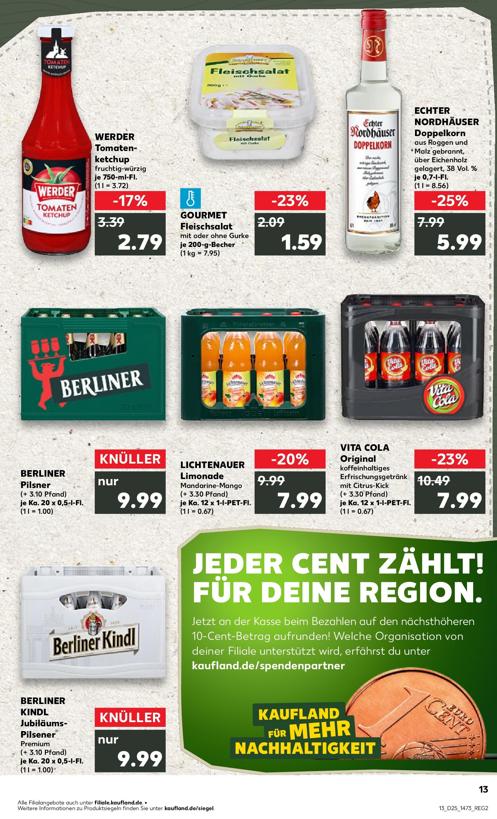 Prospekt Kaufland ab 18.06.2025 » Angebote Online zum Blättern | Seite: 2 | Produkte: Limonade, Tomaten, Ketchup, Berliner pilsner