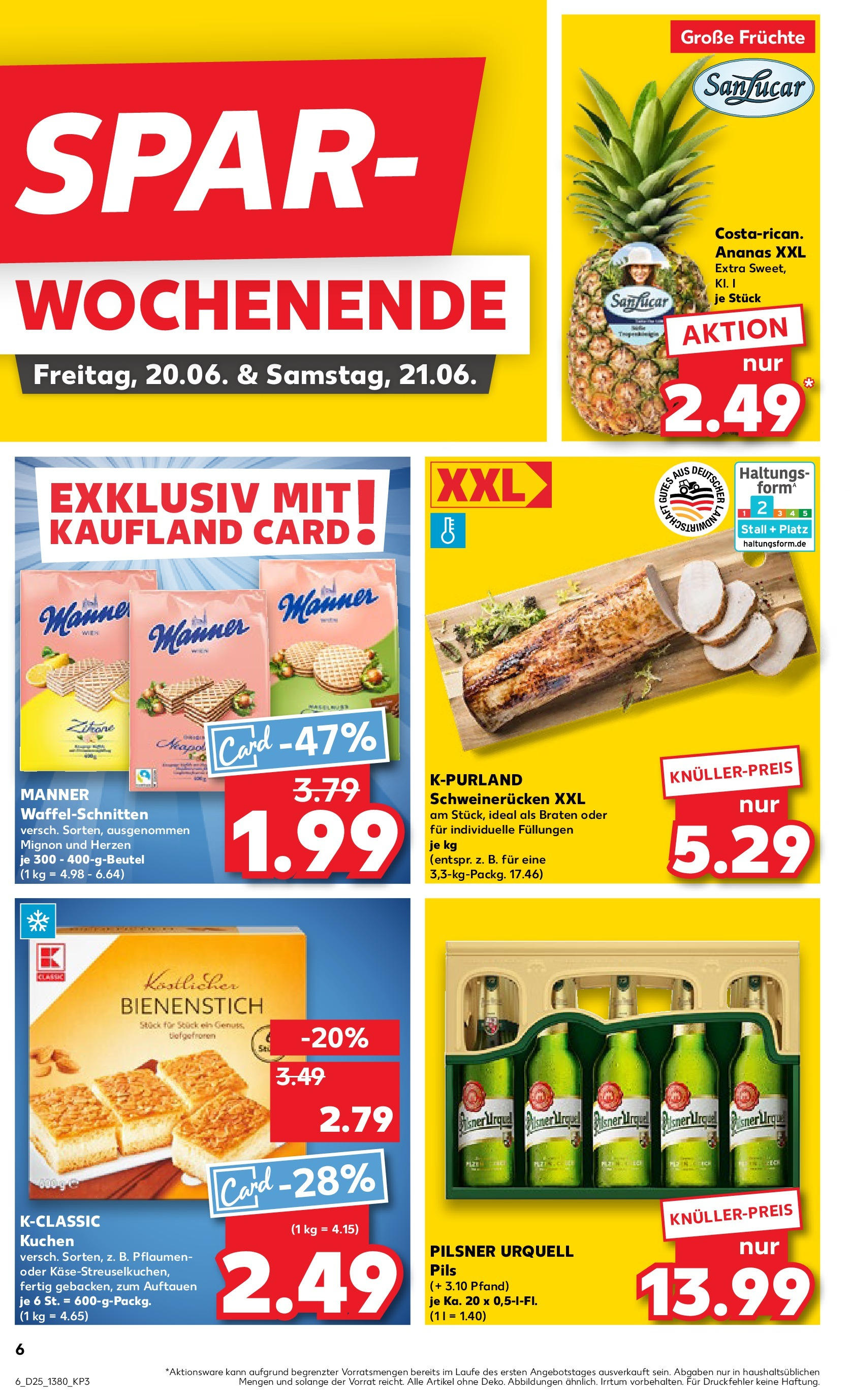 Prospekt Kaufland ab 18.06.2025 » Angebote Online zum Blättern | Seite: 6 | Produkte: Pflaumen, Pils, Pilsner urquell, Schweinerucken