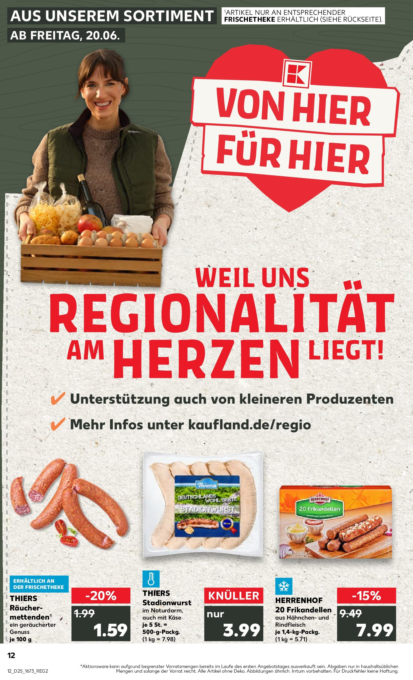 Prospekt Kaufland ab 18.06.2025 » Angebote Online zum Blättern | Seite: 12 | Produkte: Hahnchen, Käse, Rindfleisch