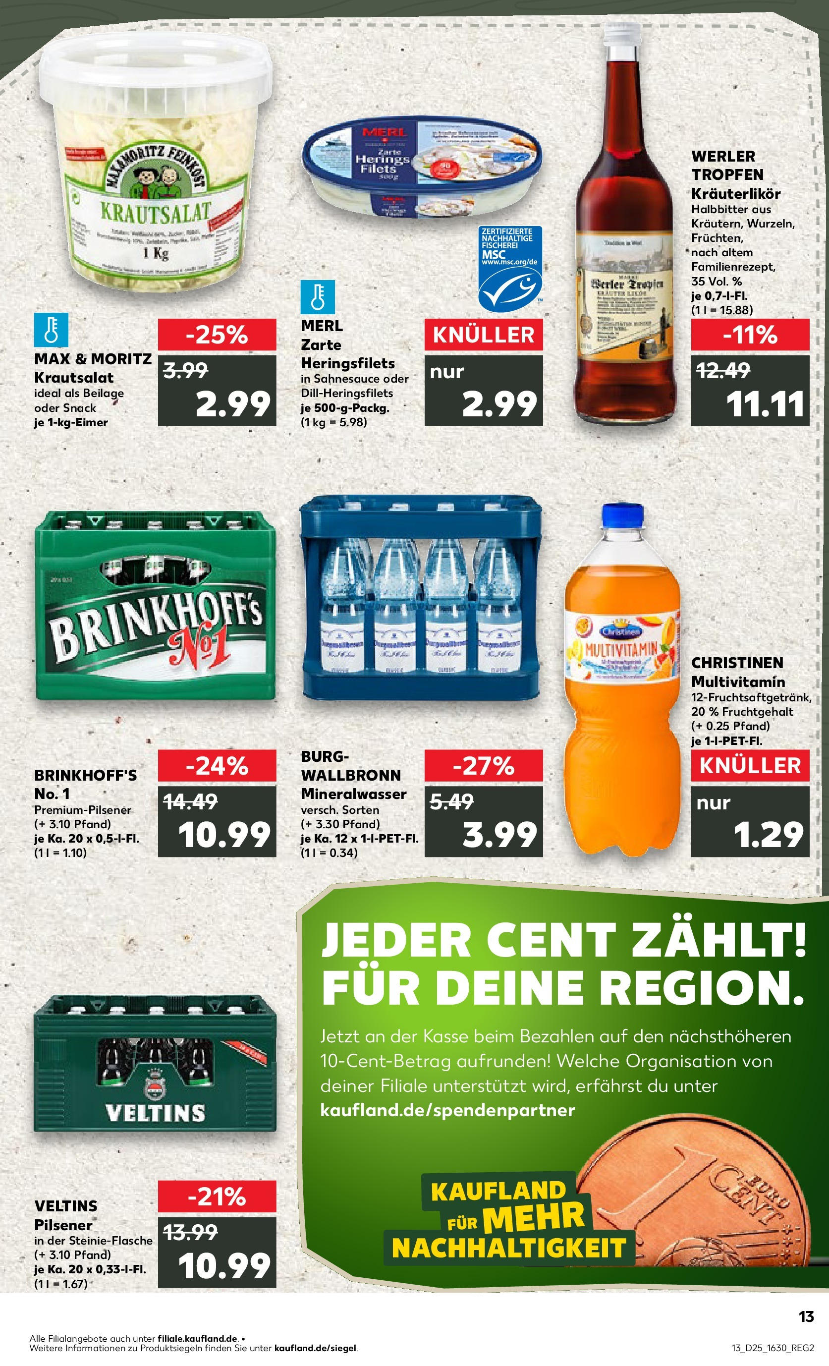 Prospekt Kaufland ab 18.06.2025 » Angebote Online zum Blättern | Seite: 13 | Produkte: Mineralwasser, Veltins