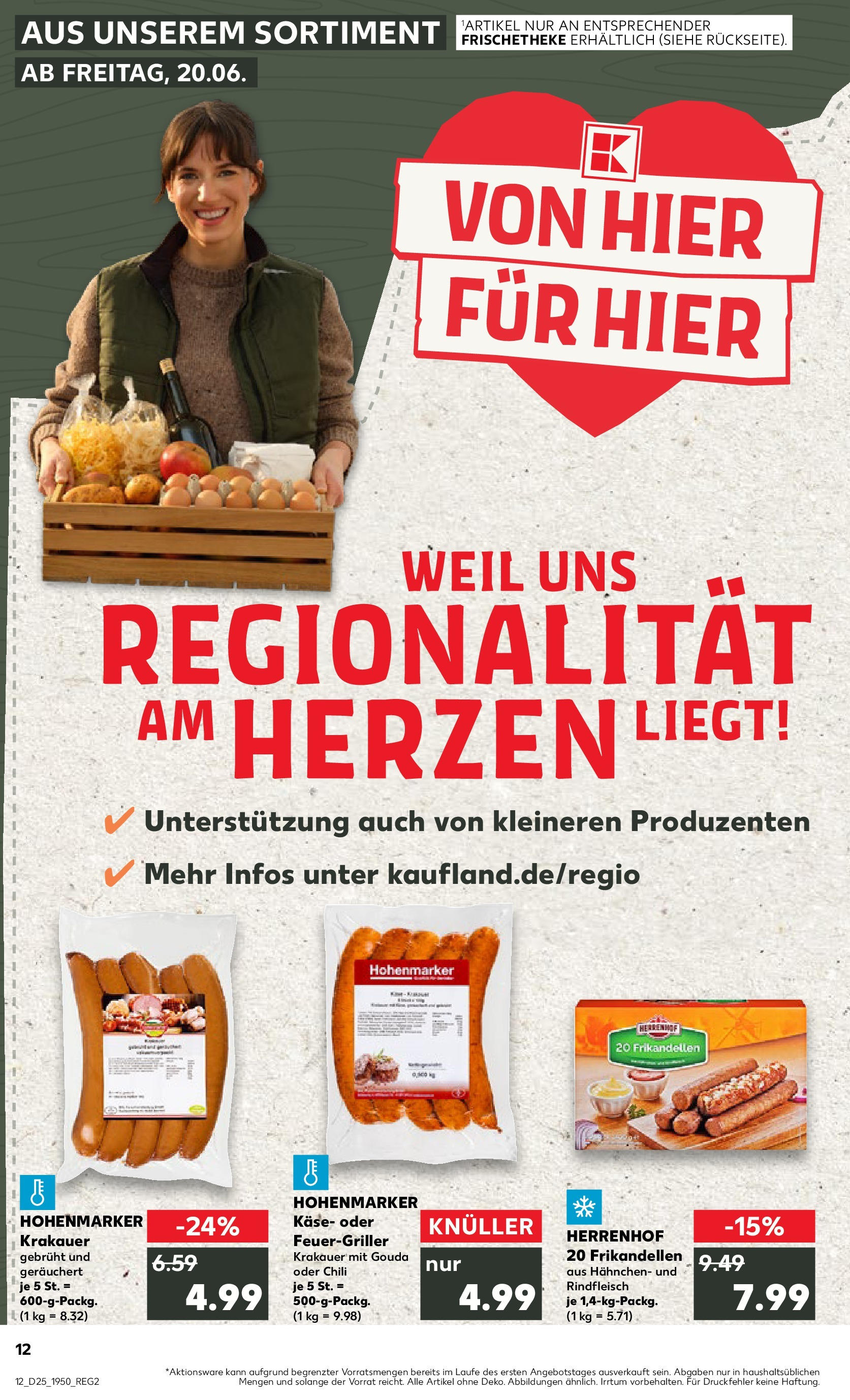 Prospekt Kaufland ab 18.06.2025 » Angebote Online zum Blättern | Seite: 12 | Produkte: Käse, Gouda, Chili, Rindfleisch