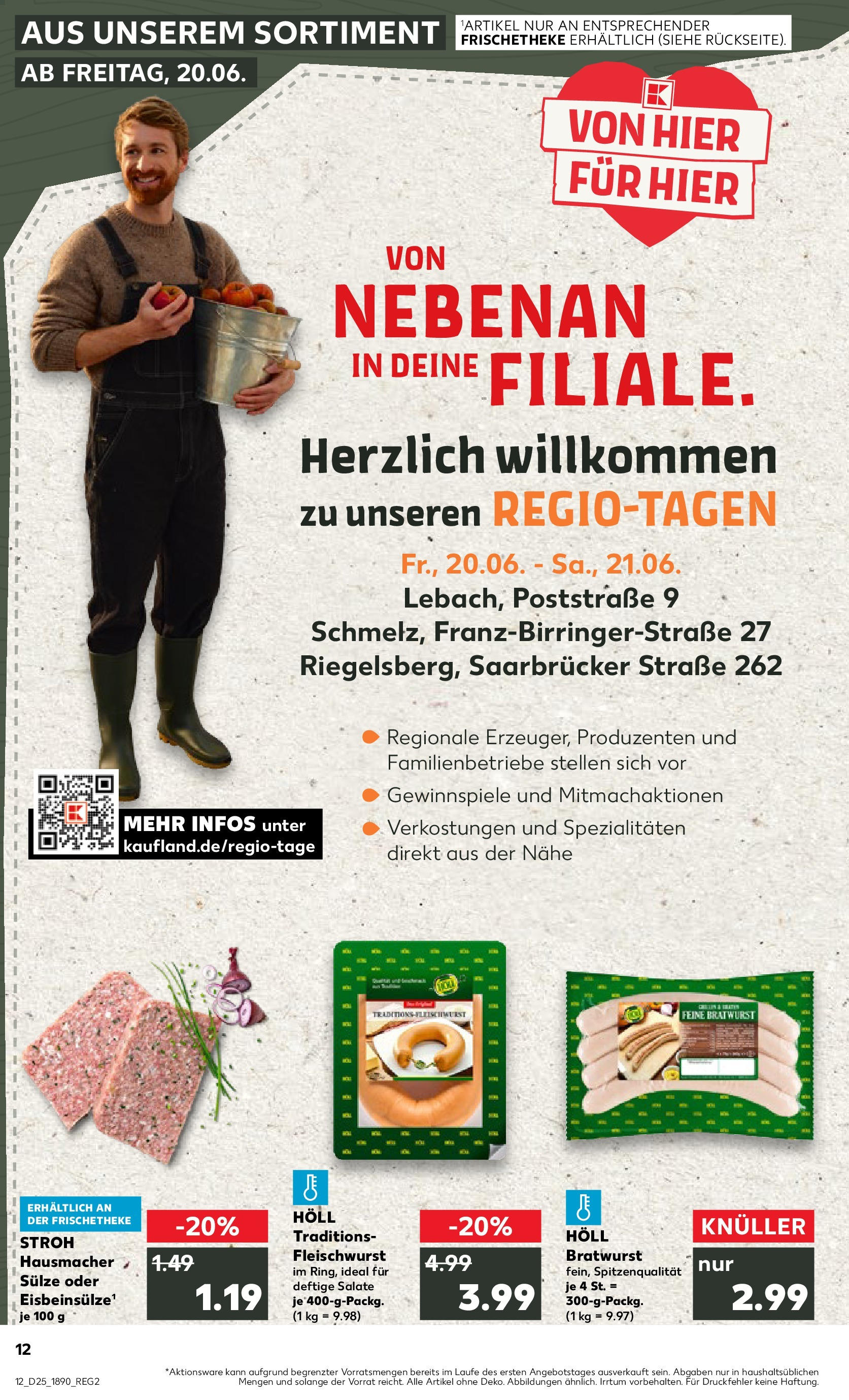 Prospekt Kaufland ab 18.06.2025 » Angebote Online zum Blättern | Seite: 1 | Produkte: Bratwurst