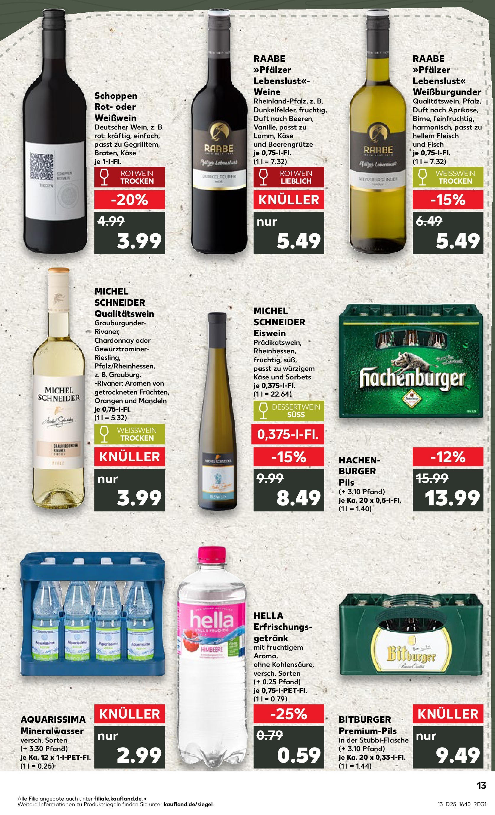 Prospekt Kaufland ab 18.06.2025 » Angebote Online zum Blättern | Seite: 2 | Produkte: Bitburger, Mandeln, Mineralwasser, Hella