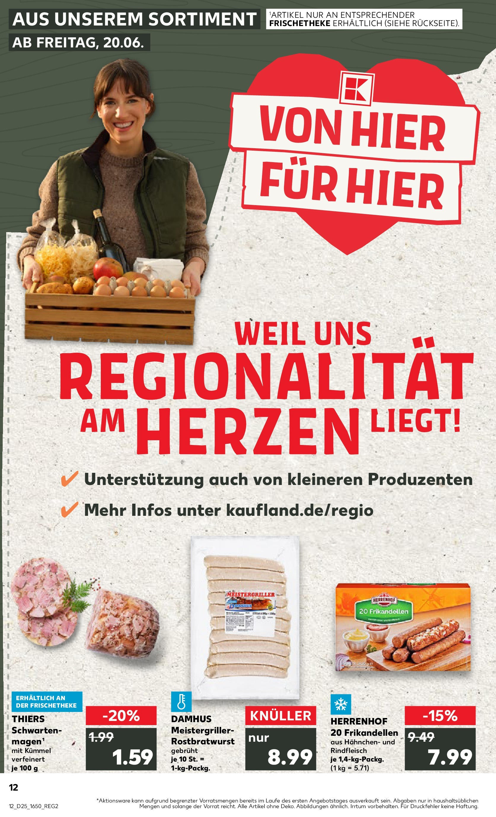 Prospekt Kaufland ab 18.06.2025 » Angebote Online zum Blättern | Seite: 12 | Produkte: Hahnchen, Rindfleisch