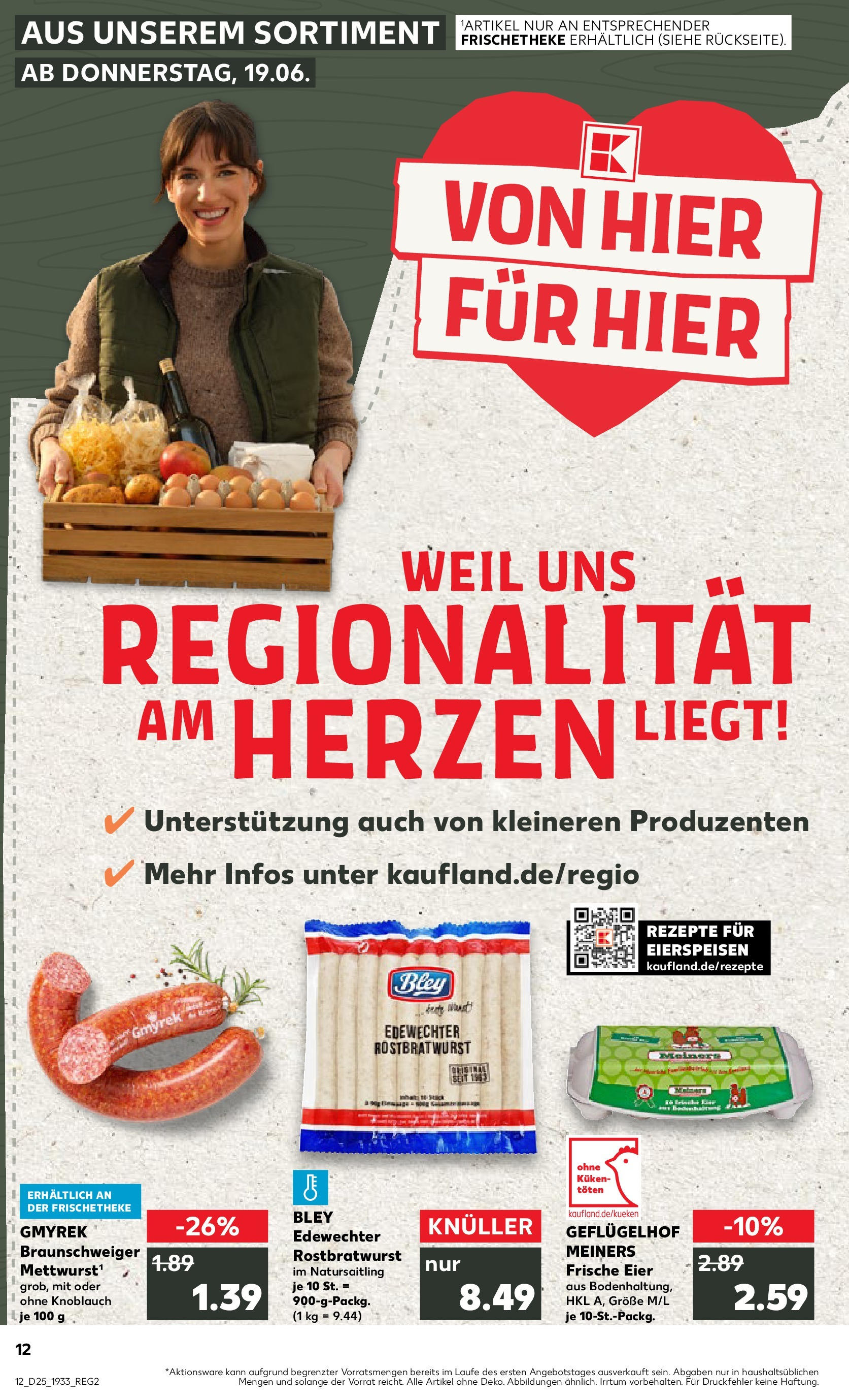 Prospekt Kaufland ab 18.06.2025 » Angebote Online zum Blättern | Seite: 1 | Produkte: Eier, Knoblauch
