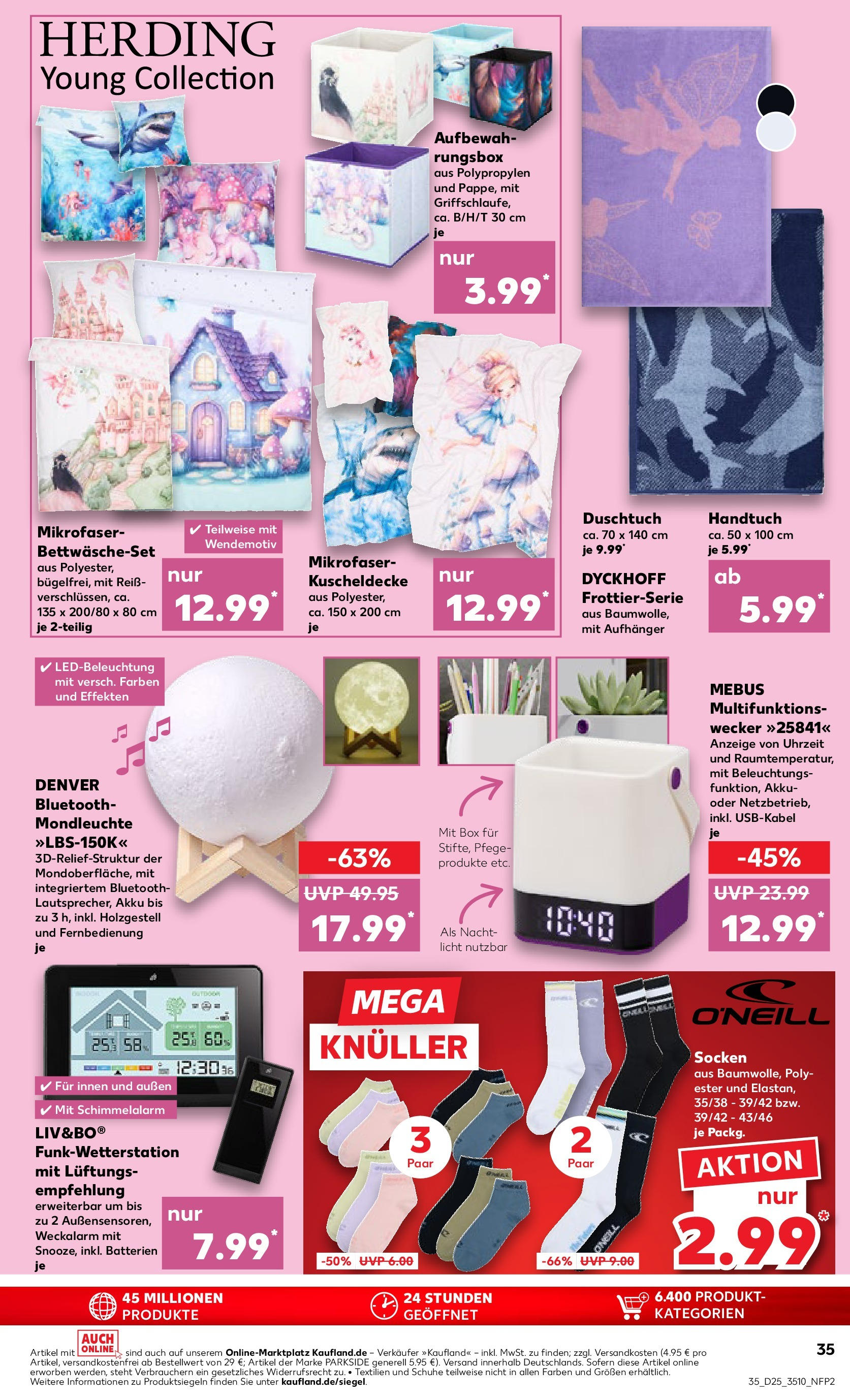 Prospekt Kaufland ab 18.06.2025 » Angebote Online zum Blättern | Seite: 35 | Produkte: Batterien, Box, Socken, Wecker