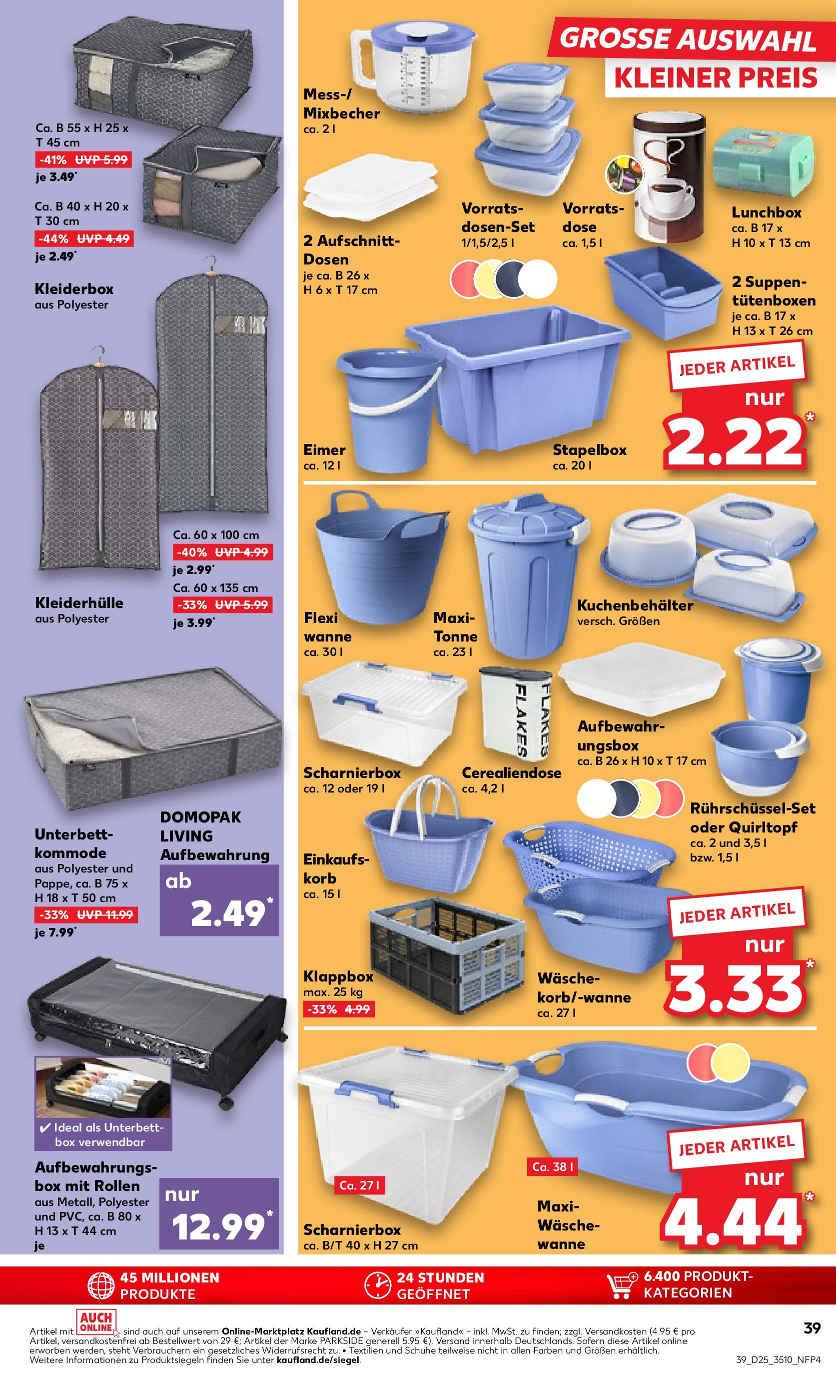 Prospekt Kaufland ab 18.06.2025 » Angebote Online zum Blättern | Seite: 39 | Produkte: Kommode, Box, Korb