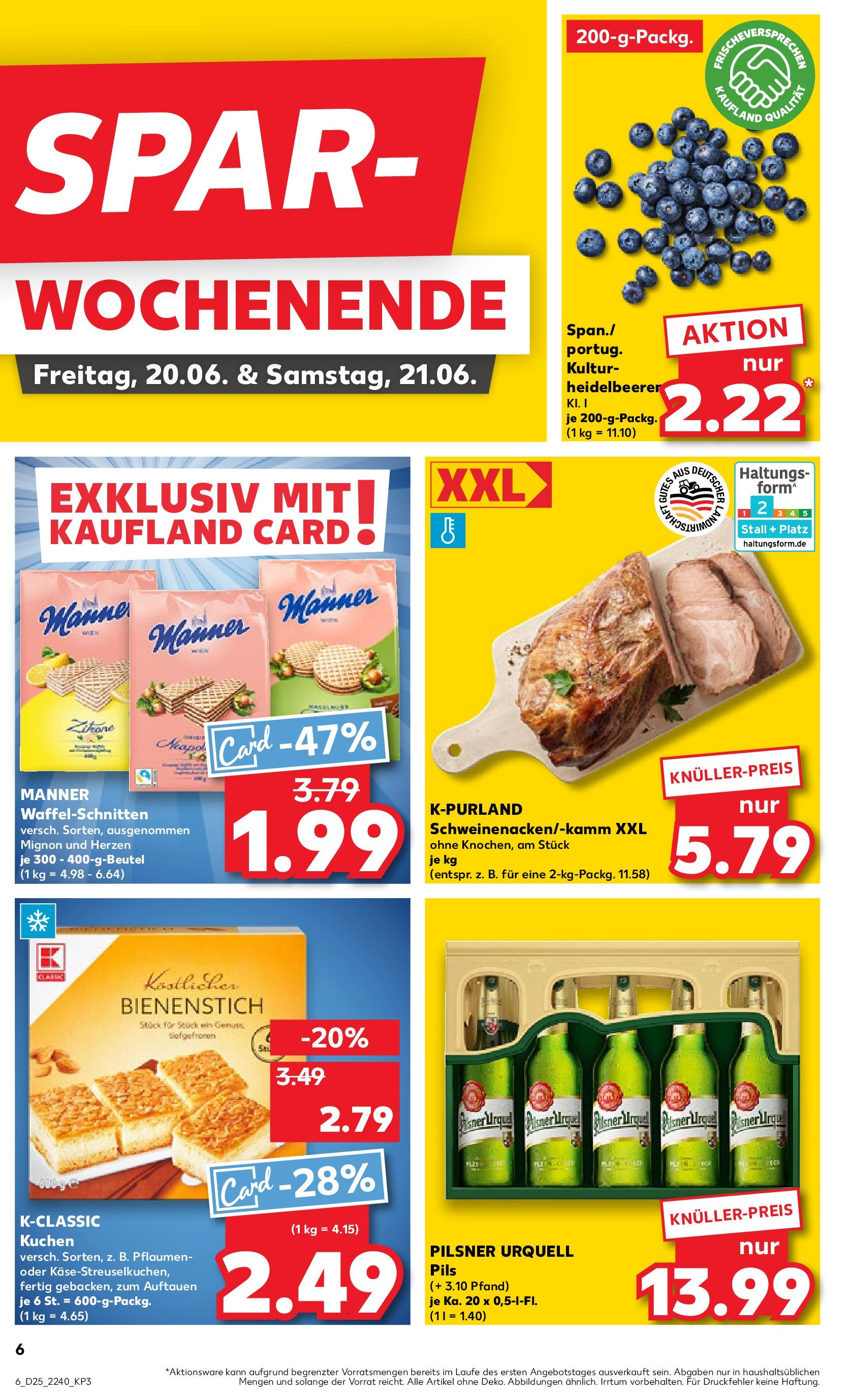 Prospekt Kaufland ab 18.06.2025 » Angebote Online zum Blättern | Seite: 6 | Produkte: Pflaumen, Pils, Pilsner urquell, Kuchen