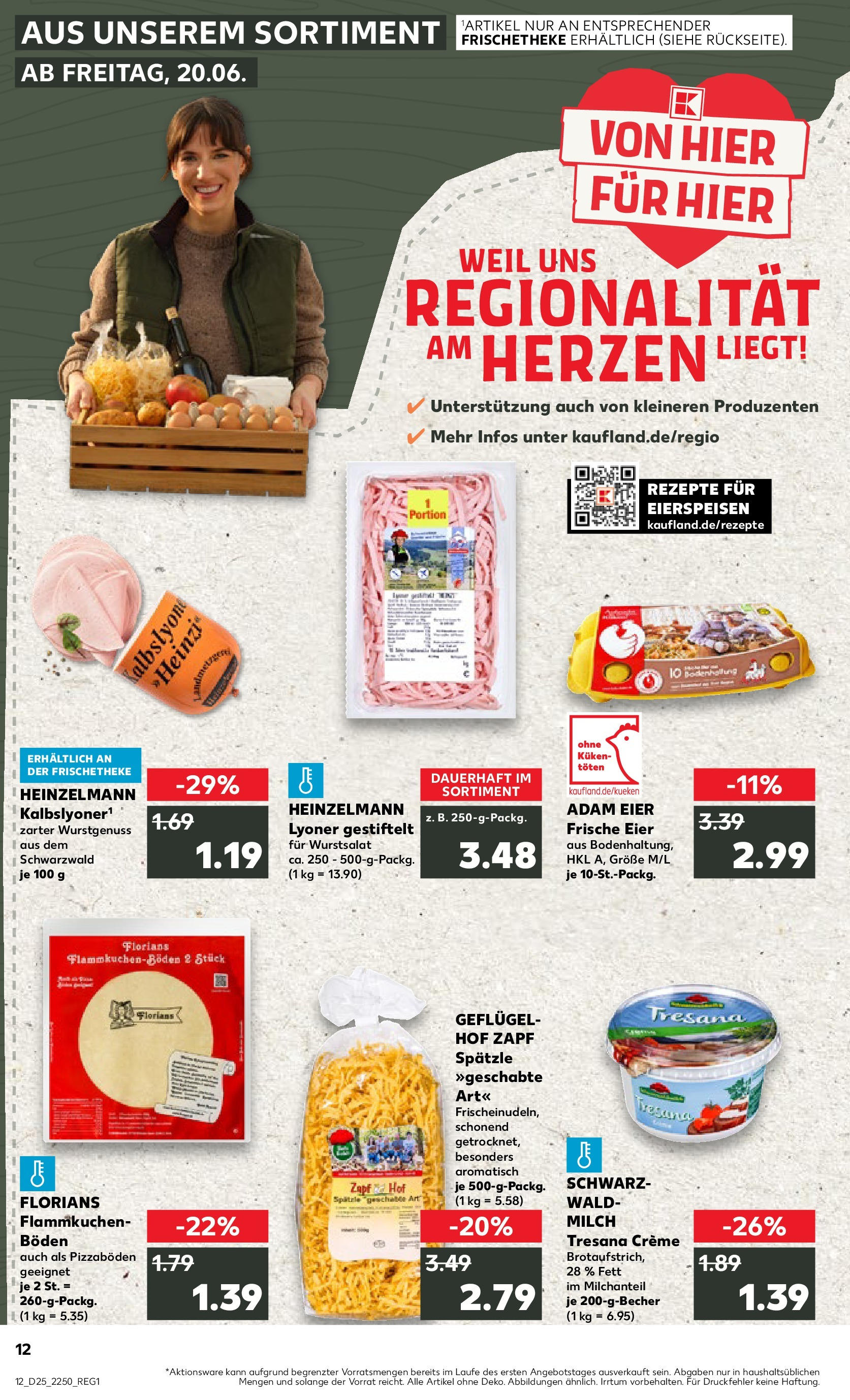 Prospekt Kaufland ab 22.06.2025 » Angebote Online zum Blättern | Seite: 25 | Produkte: Milch, Eier, Creme, Pasta