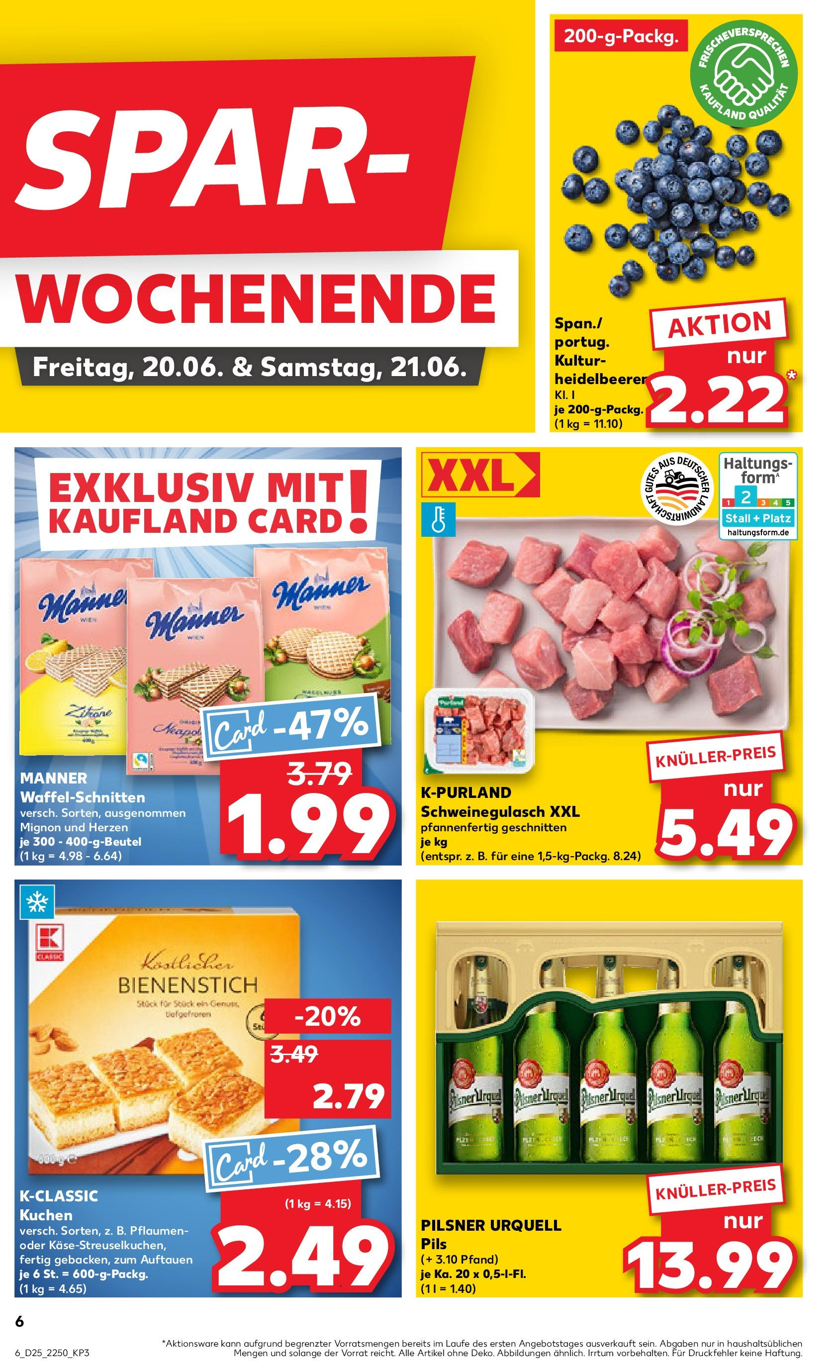 Prospekt Kaufland ab 18.06.2025 » Angebote Online zum Blättern | Seite: 8 | Produkte: Schweinegulasch, Pflaumen, Pils, Pilsner urquell