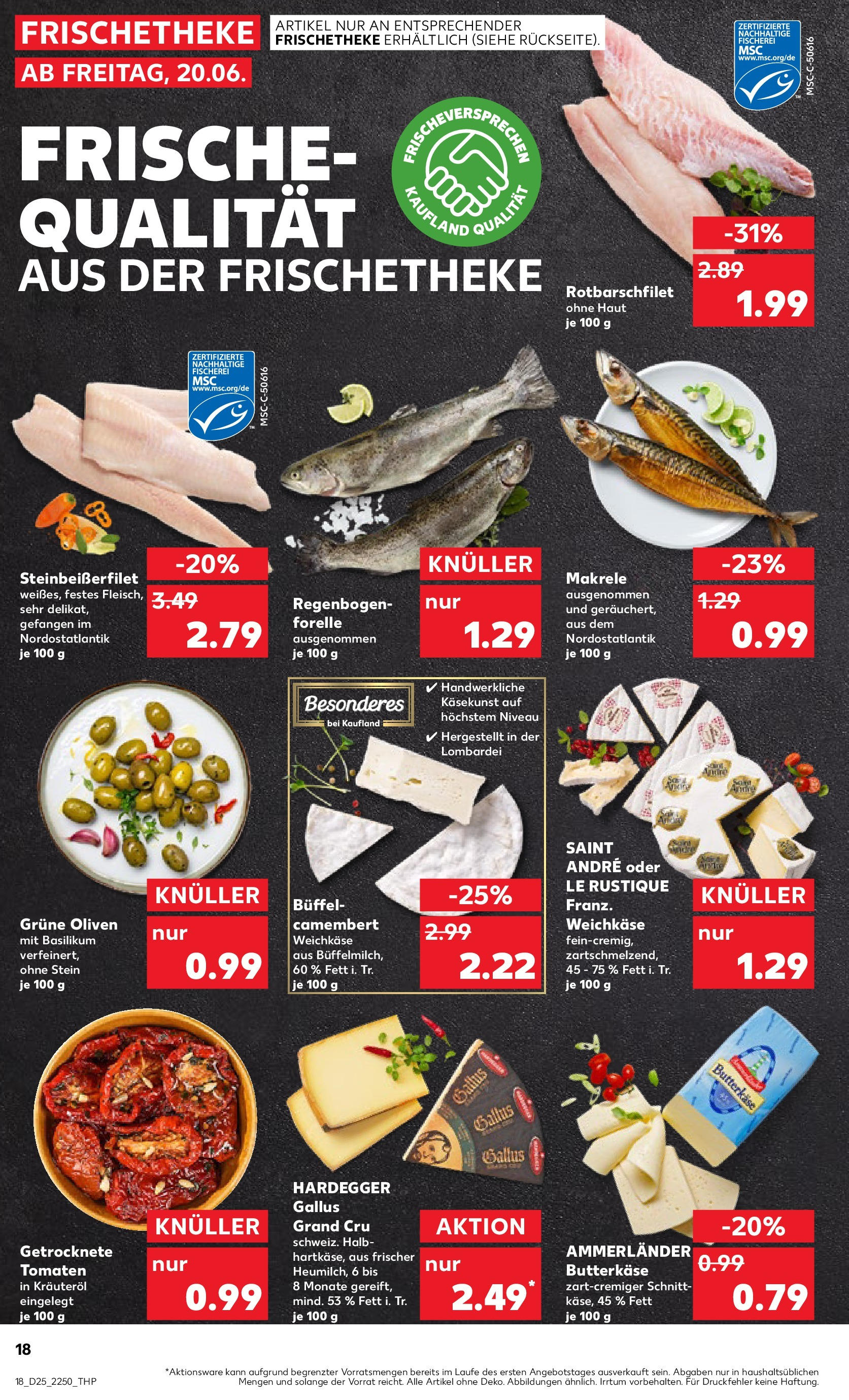 Prospekt Kaufland ab 18.06.2025 » Angebote Online zum Blättern | Seite: 18 | Produkte: Butter, Tomaten