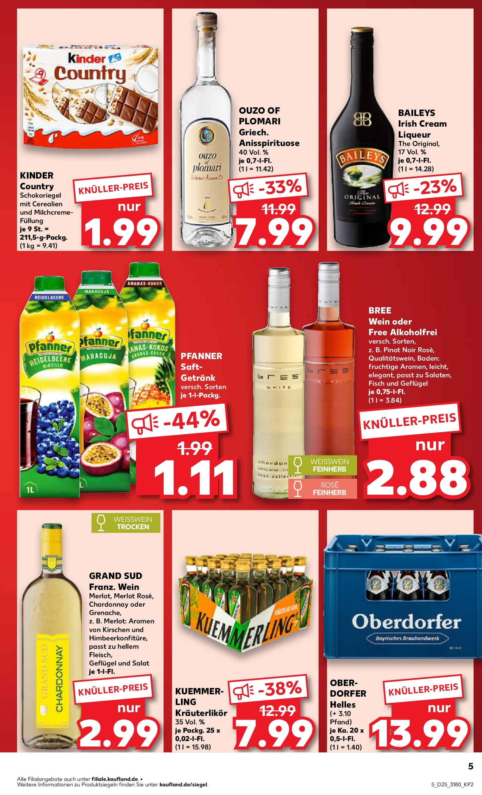 Prospekt Kaufland ab 18.06.2025 » Angebote Online zum Blättern | Seite: 7 | Produkte: Weißwein trocken, Saft, Wein, Kinder country