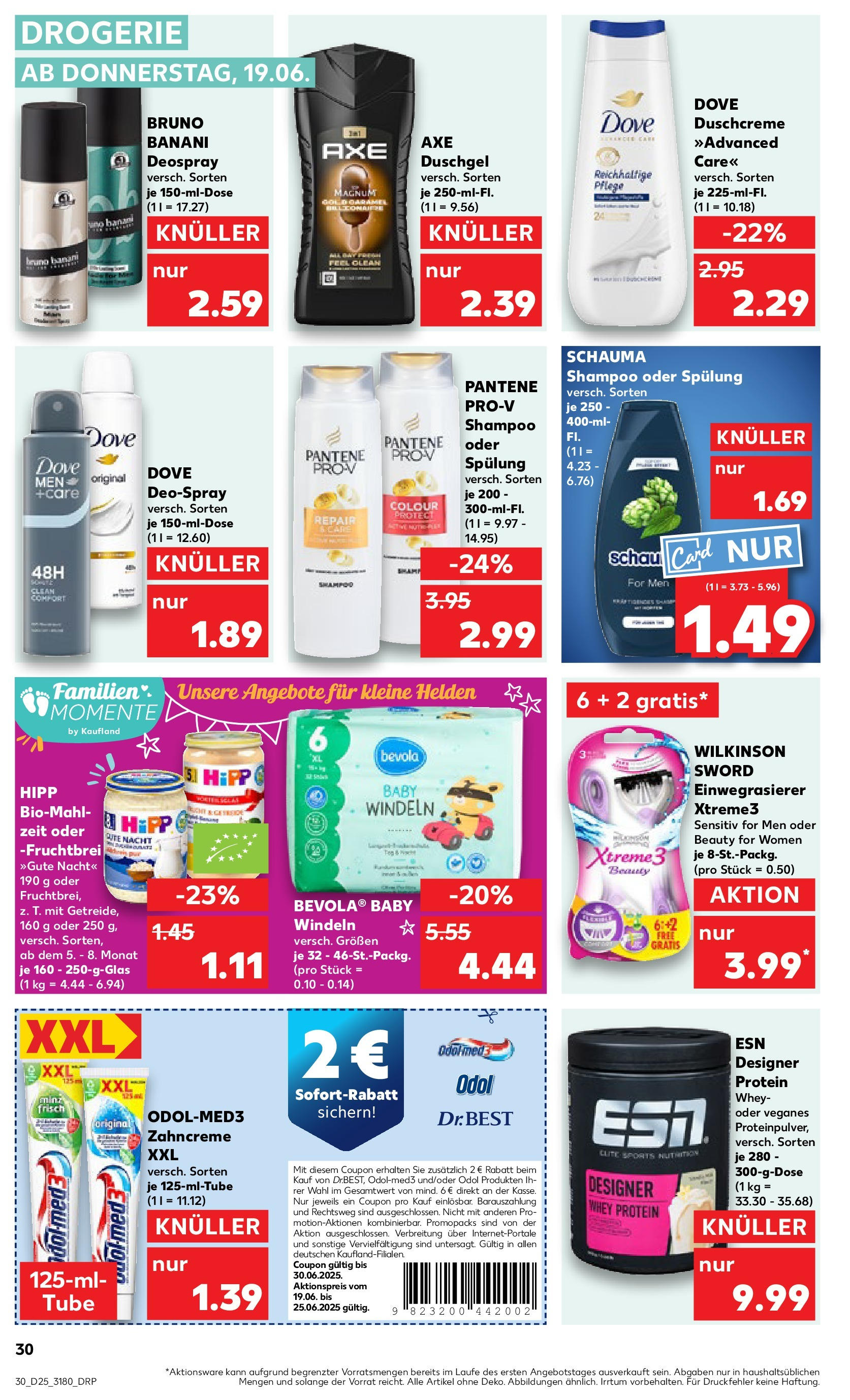 Prospekt Kaufland ab 18.06.2025 » Angebote Online zum Blättern | Seite: 30 | Produkte: Shampoo, Duschgel, Shower Gel, Deospray