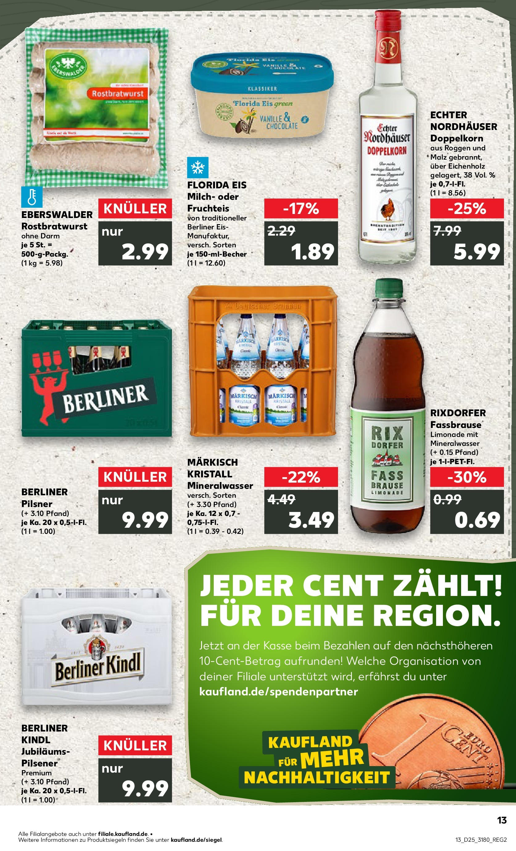 Prospekt Kaufland ab 18.06.2025 » Angebote Online zum Blättern | Seite: 2 | Produkte: Limonade, Mineralwasser, Fassbrause, Eis