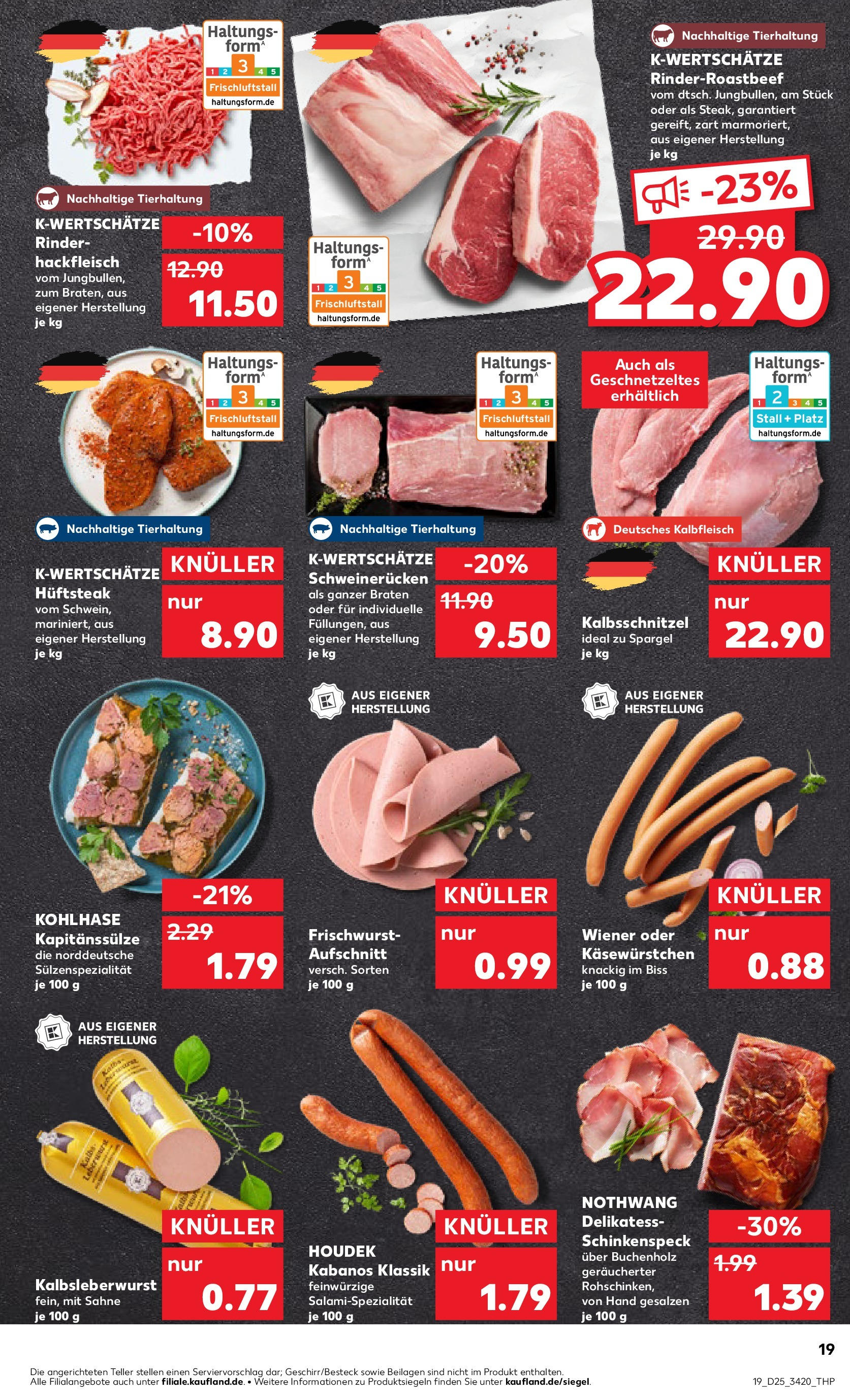 Prospekt Kaufland ab 18.06.2025 » Angebote Online zum Blättern | Seite: 19 | Produkte: Spargel, Steak, Sahne, Hackfleisch
