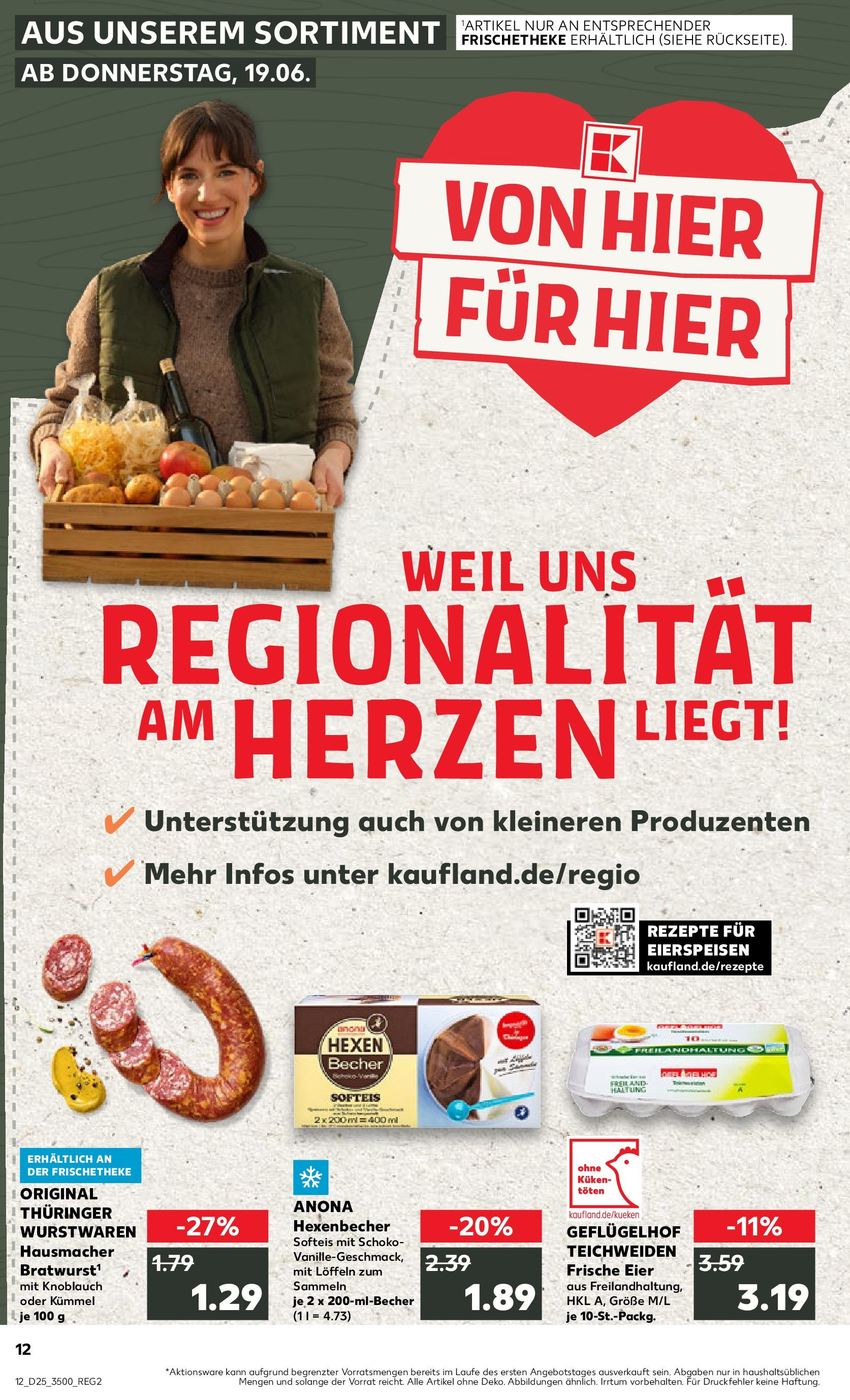 Prospekt Kaufland ab 18.06.2025 » Angebote Online zum Blättern | Seite: 1 | Produkte: Eier, Knoblauch