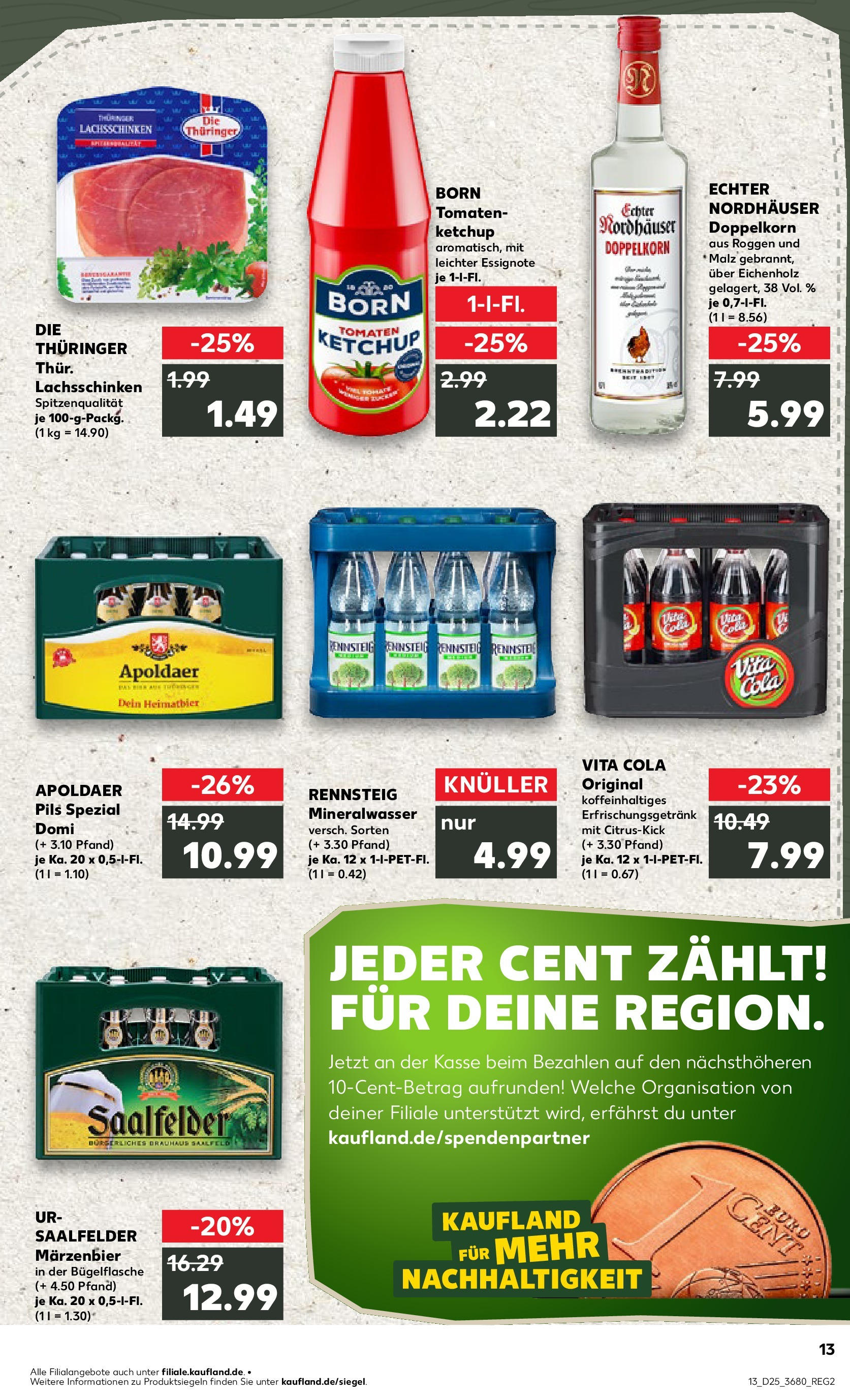 Prospekt Kaufland ab 18.06.2025 » Angebote Online zum Blättern | Seite: 2 | Produkte: Cola, Mineralwasser, Vita cola, Ketchup