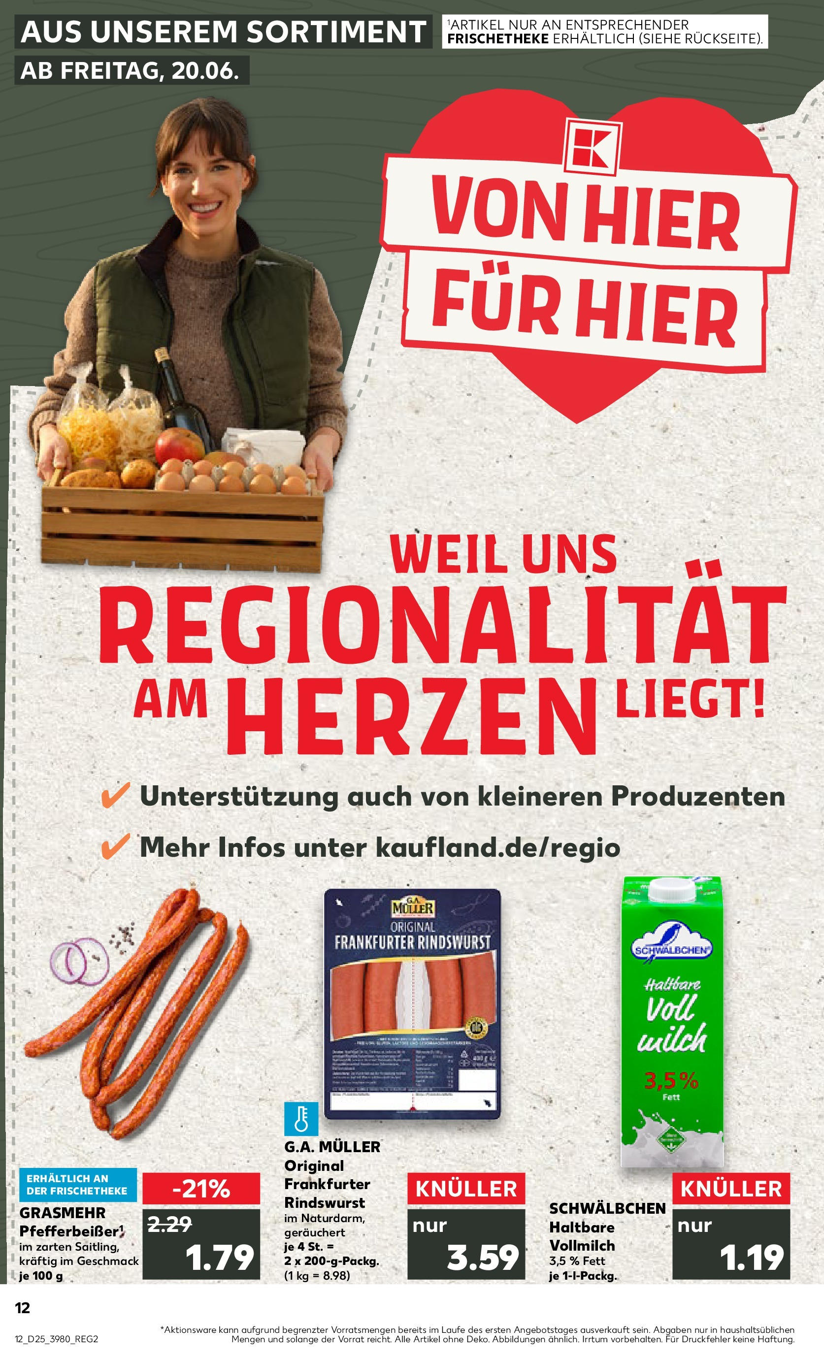Prospekt Kaufland ab 18.06.2025 » Angebote Online zum Blättern | Seite: 12 | Produkte: Milch