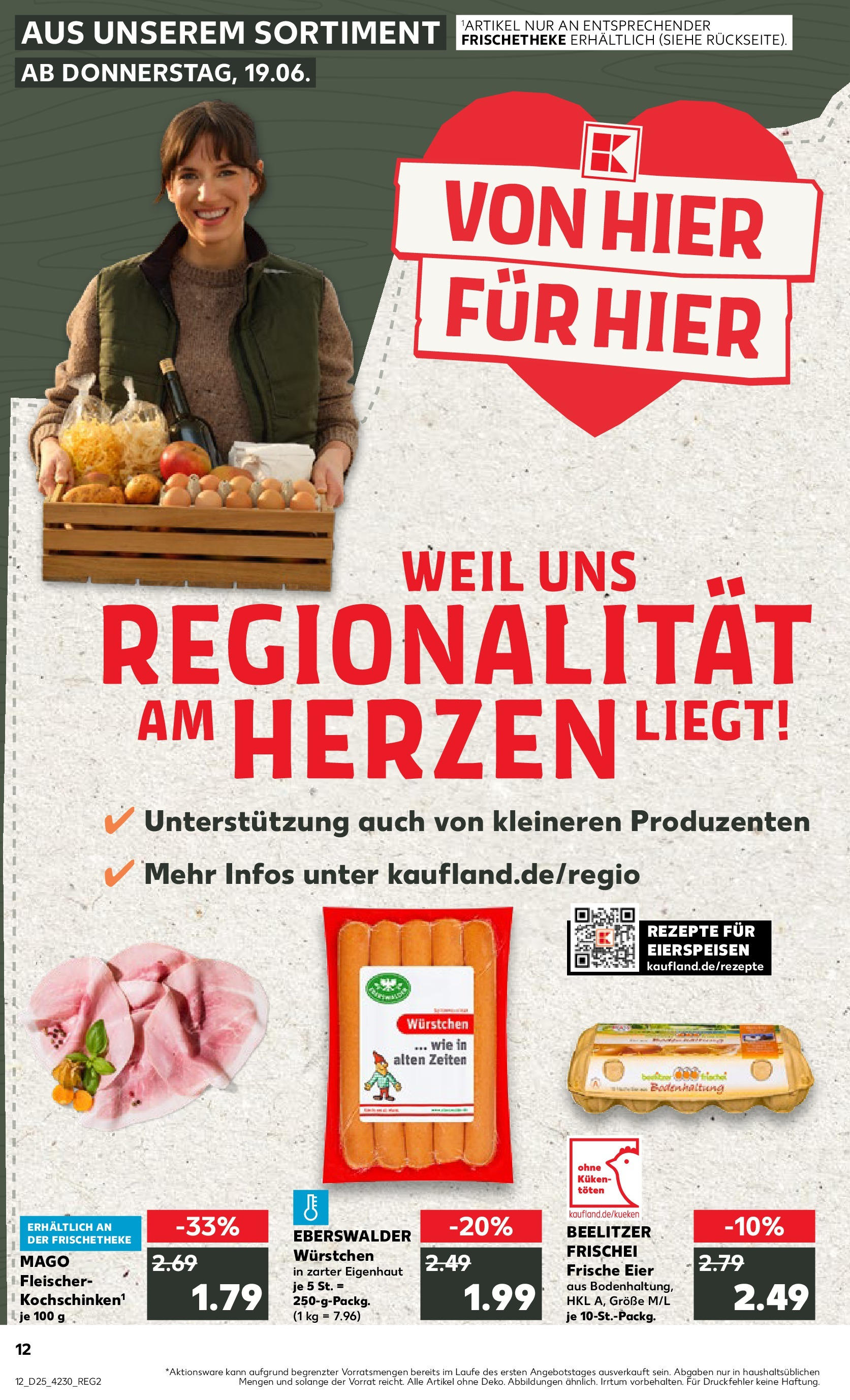 Prospekt Kaufland ab 18.06.2025 » Angebote Online zum Blättern | Seite: 12 | Produkte: Eier