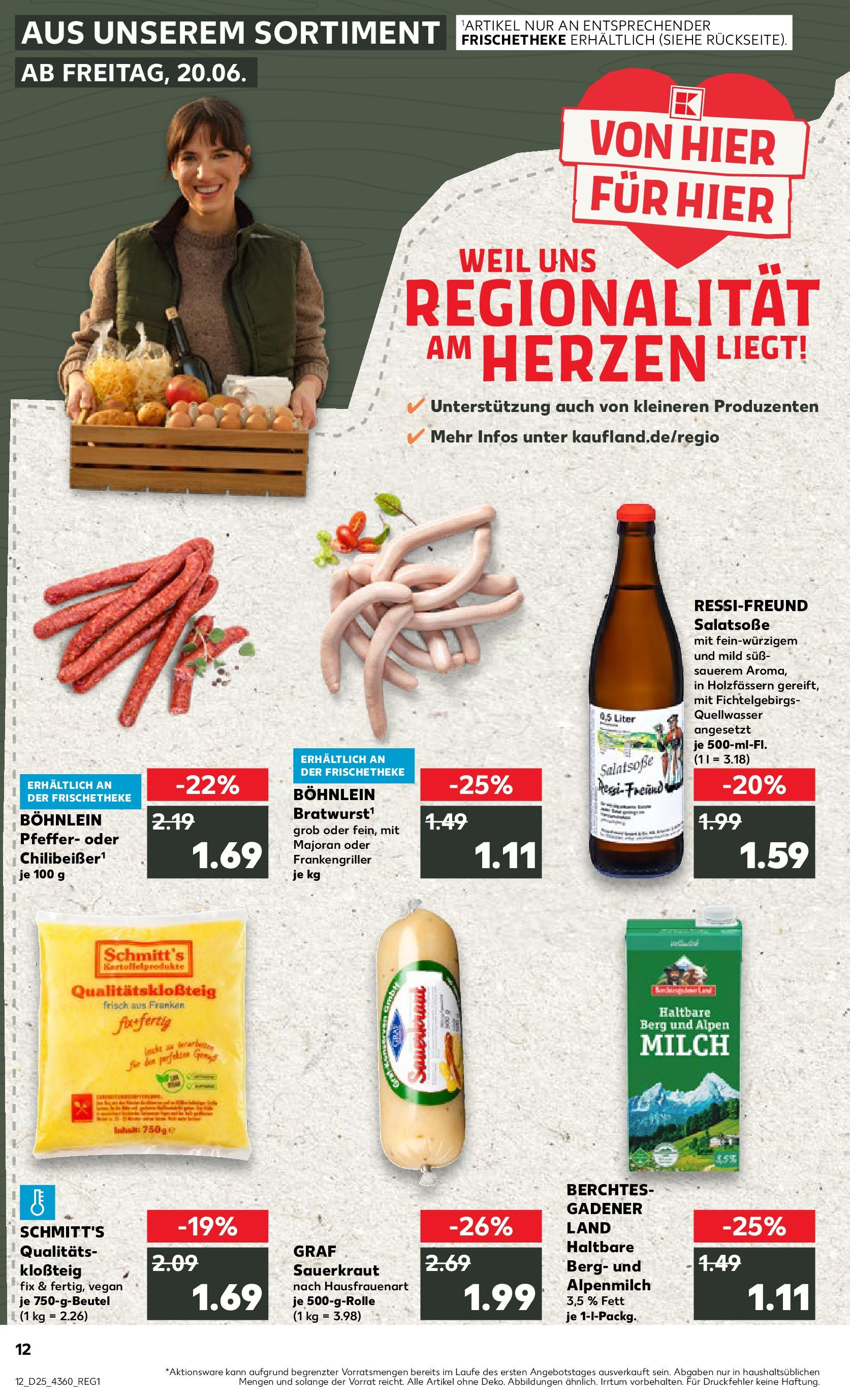 Prospekt Kaufland ab 18.06.2025 » Angebote Online zum Blättern | Seite: 12 | Produkte: Milch, Pfeffer