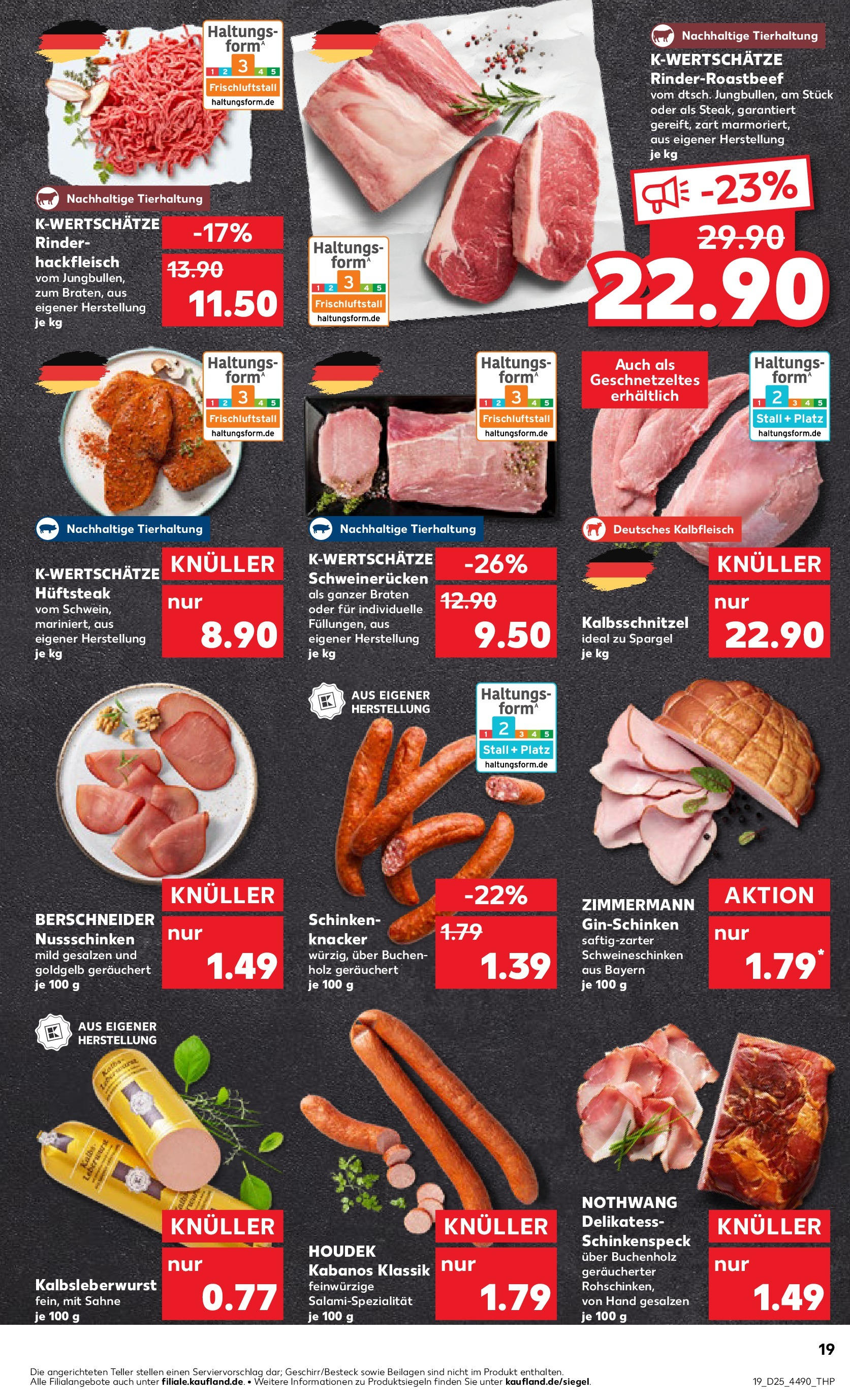 Prospekt Kaufland ab 18.06.2025 » Angebote Online zum Blättern | Seite: 19 | Produkte: Spargel, Steak, Sahne, Hackfleisch