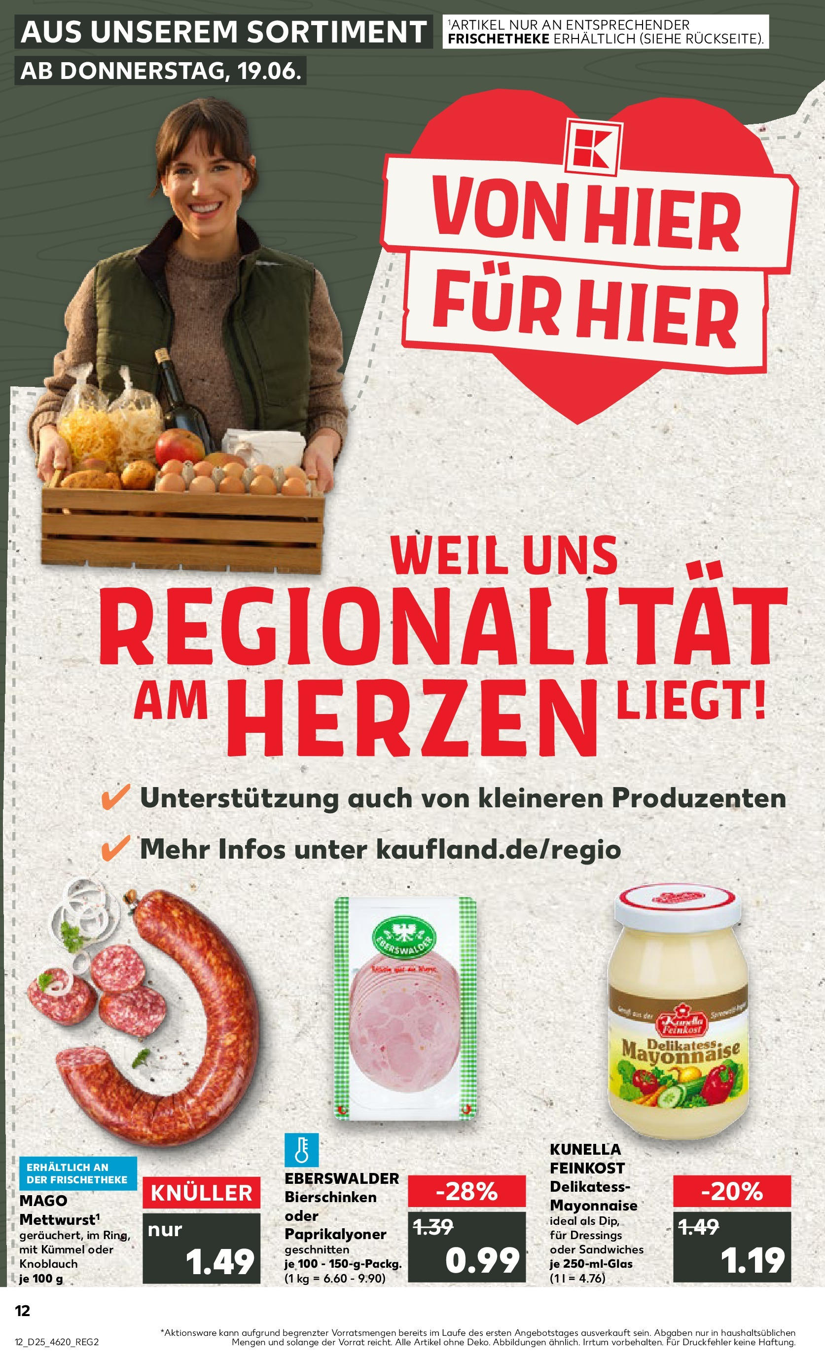 Prospekt Kaufland ab 18.06.2025 » Angebote Online zum Blättern | Seite: 12 | Produkte: Mayonnaise, Knoblauch