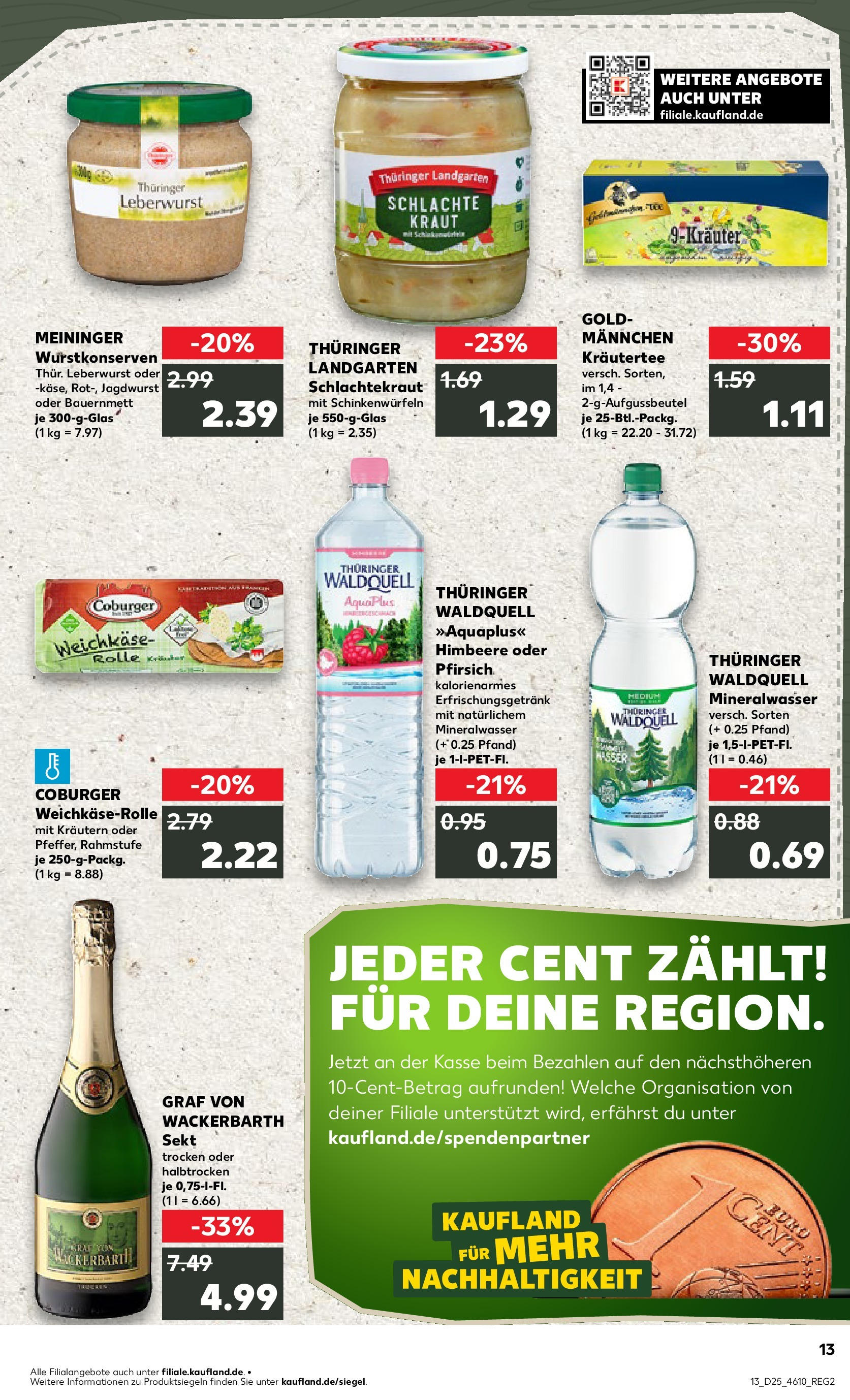 Prospekt Kaufland ab 18.06.2025 » Angebote Online zum Blättern | Seite: 2 | Produkte: Sekt, Mineralwasser, Pfirsich, Kraut