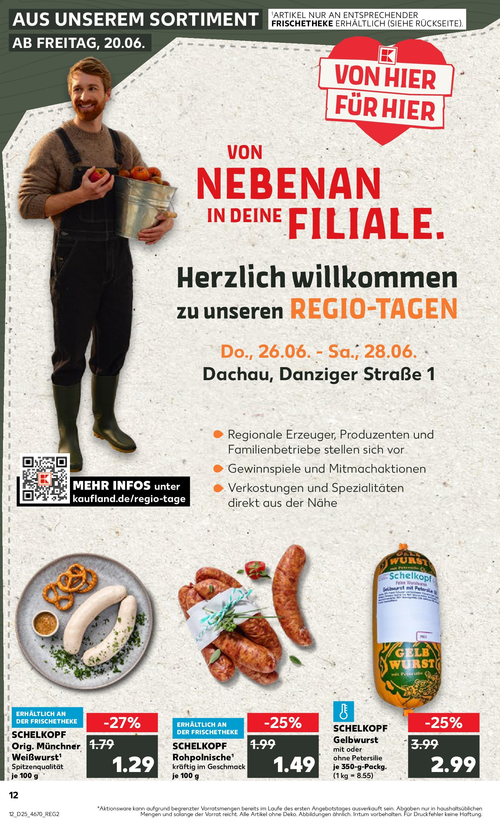 Prospekt Kaufland ab 18.06.2025 » Angebote Online zum Blättern | Seite: 12 | Produkte: Wurst, Petersilie