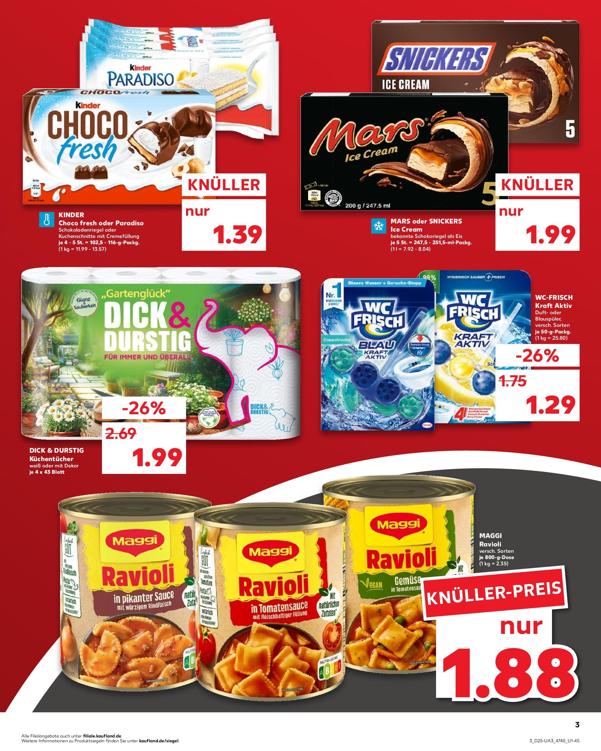 Prospekt Kaufland ab 18.06.2025 » Angebote und Werbung Online | Seite: 3 | Produkte: Duft, Gemüse, Rindfleisch, Eis Prospekt Kaufland ab 18.06.2025 » Angebote Online zum Blättern | Seite: 3 | Produkte: Duft, Gemüse, Rindfleisch, Eis