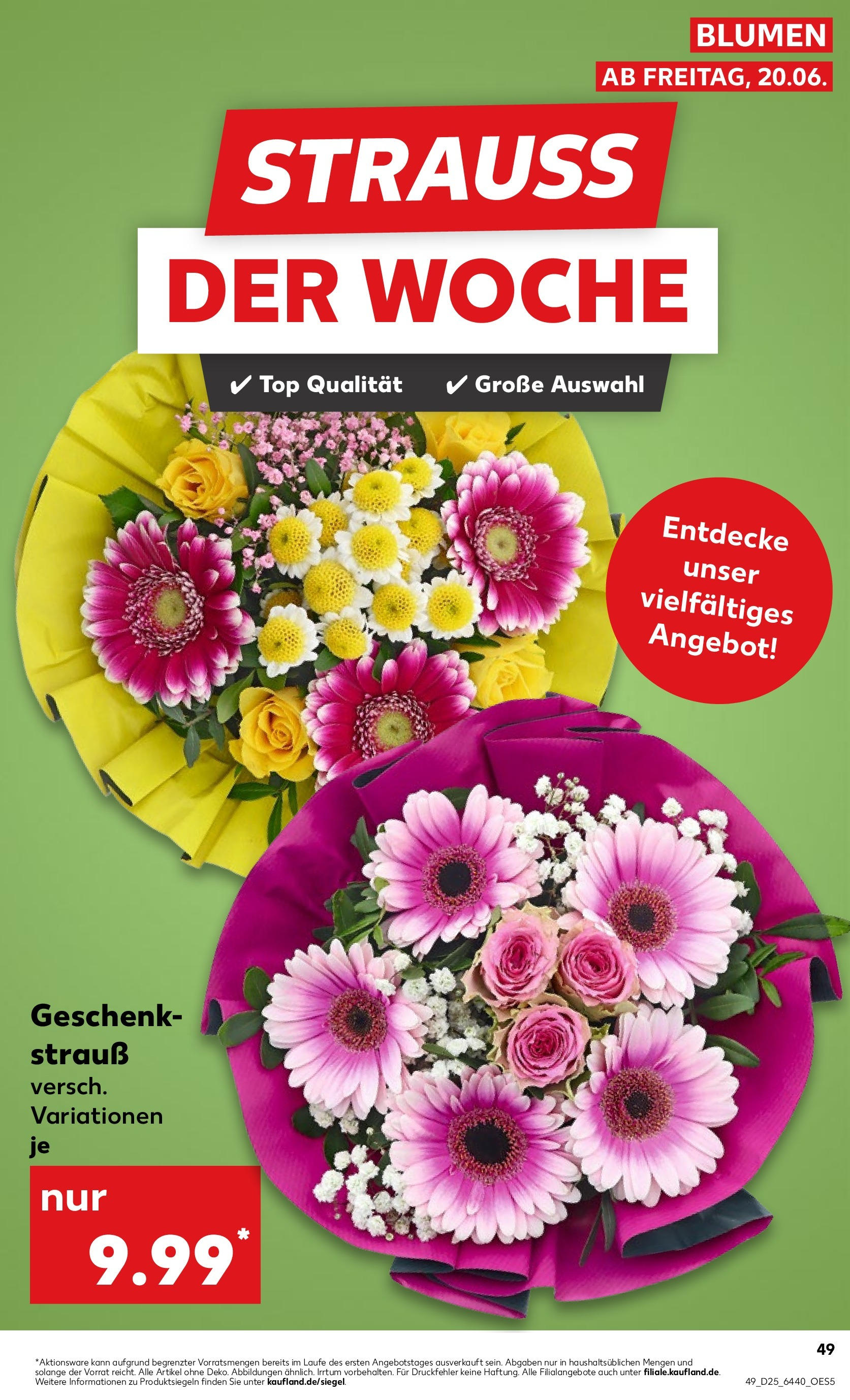 Prospekt Kaufland ab 18.06.2025 » Angebote und Werbung Online | Seite: 53 | Produkte: Top, Blumen Prospekt Kaufland ab 18.06.2025 » Angebote Online zum Blättern | Seite: 53 | Produkte: Top, Blumen