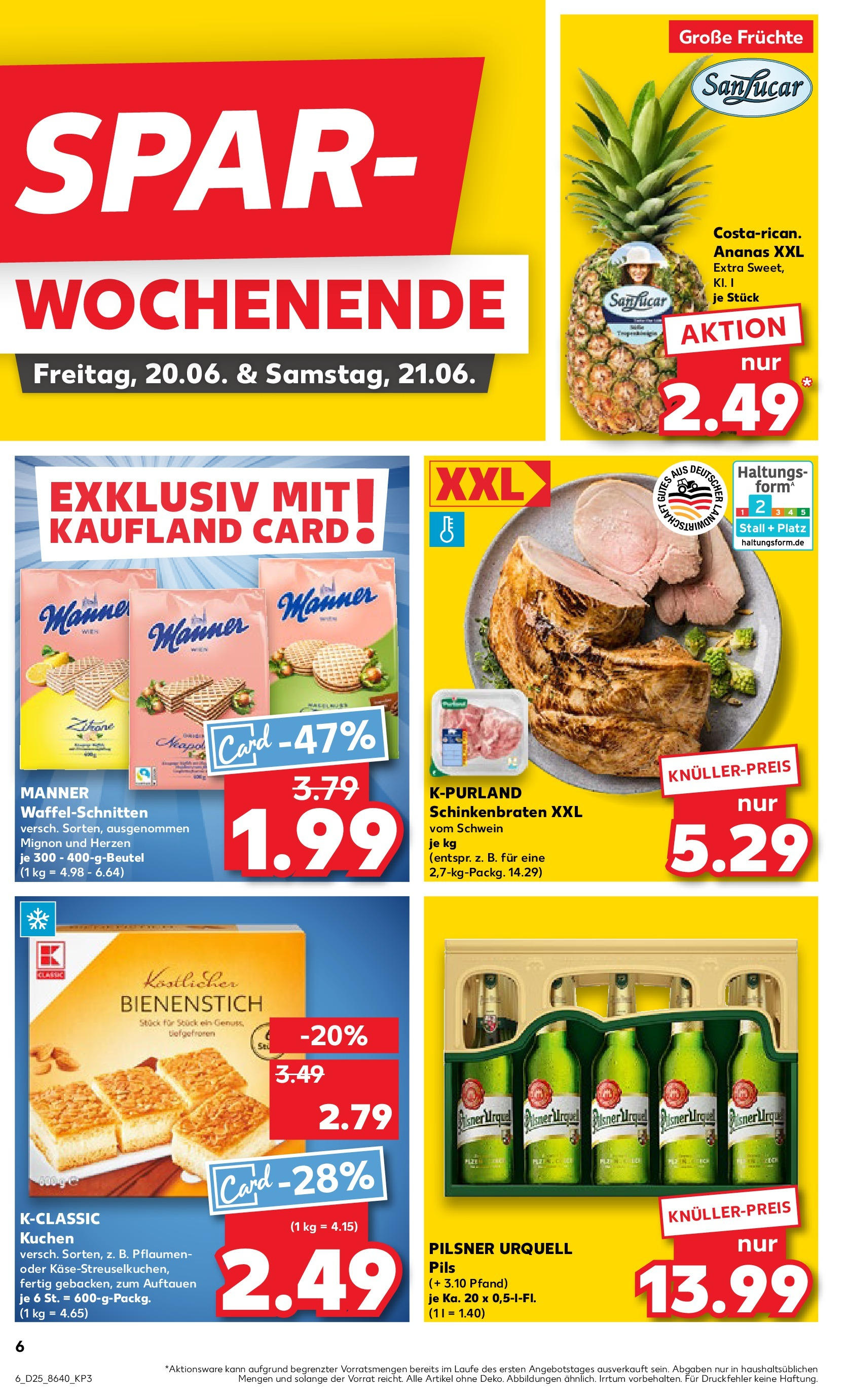 Prospekt Kaufland ab 18.06.2025 » Angebote Online zum Blättern | Seite: 8 | Produkte: Pflaumen, Pils, Ananas, Kuchen