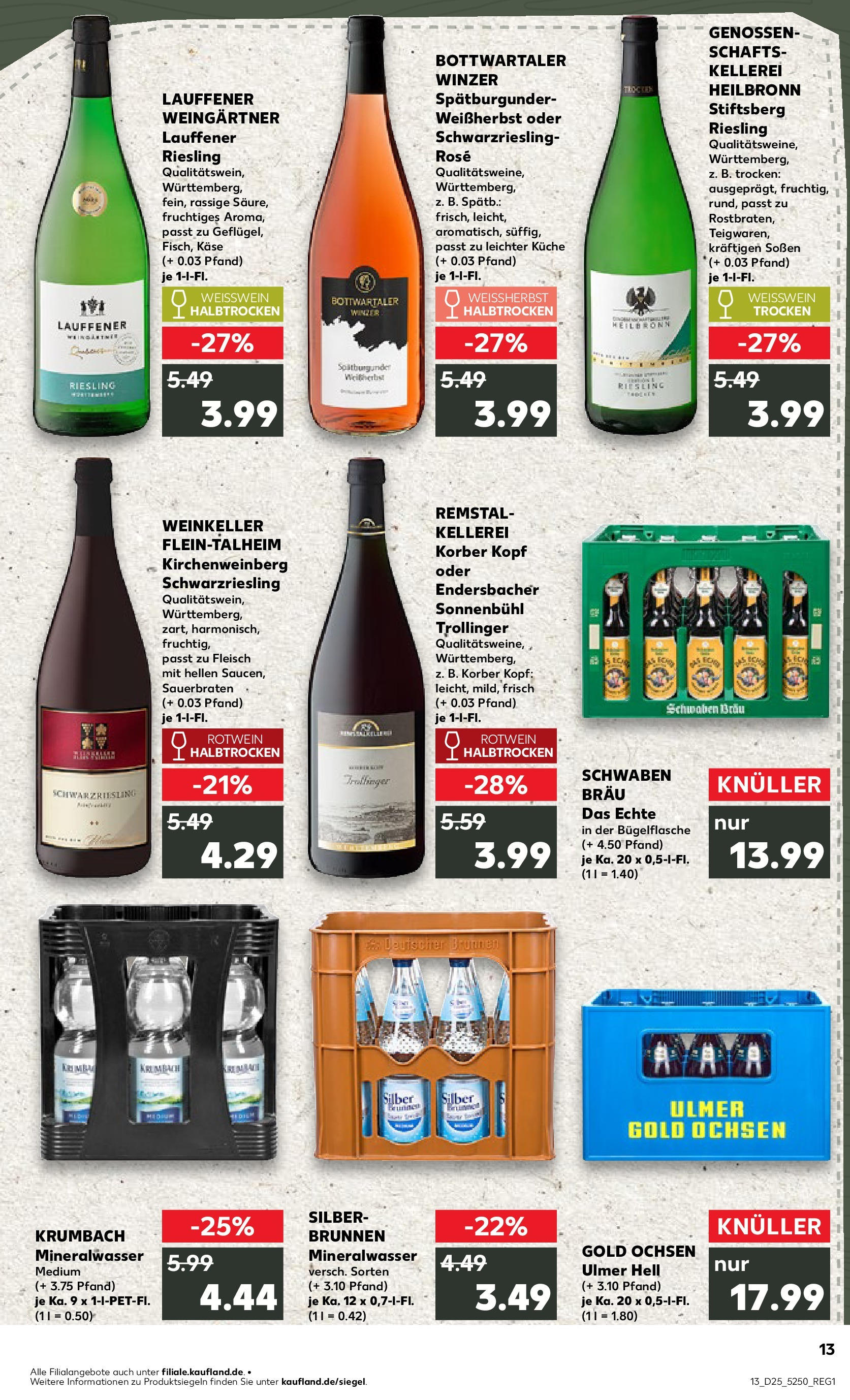 Prospekt Kaufland ab 18.06.2025 » Angebote Online zum Blättern | Seite: 2 | Produkte: Käse, Weißwein, Rotwein, Mineralwasser