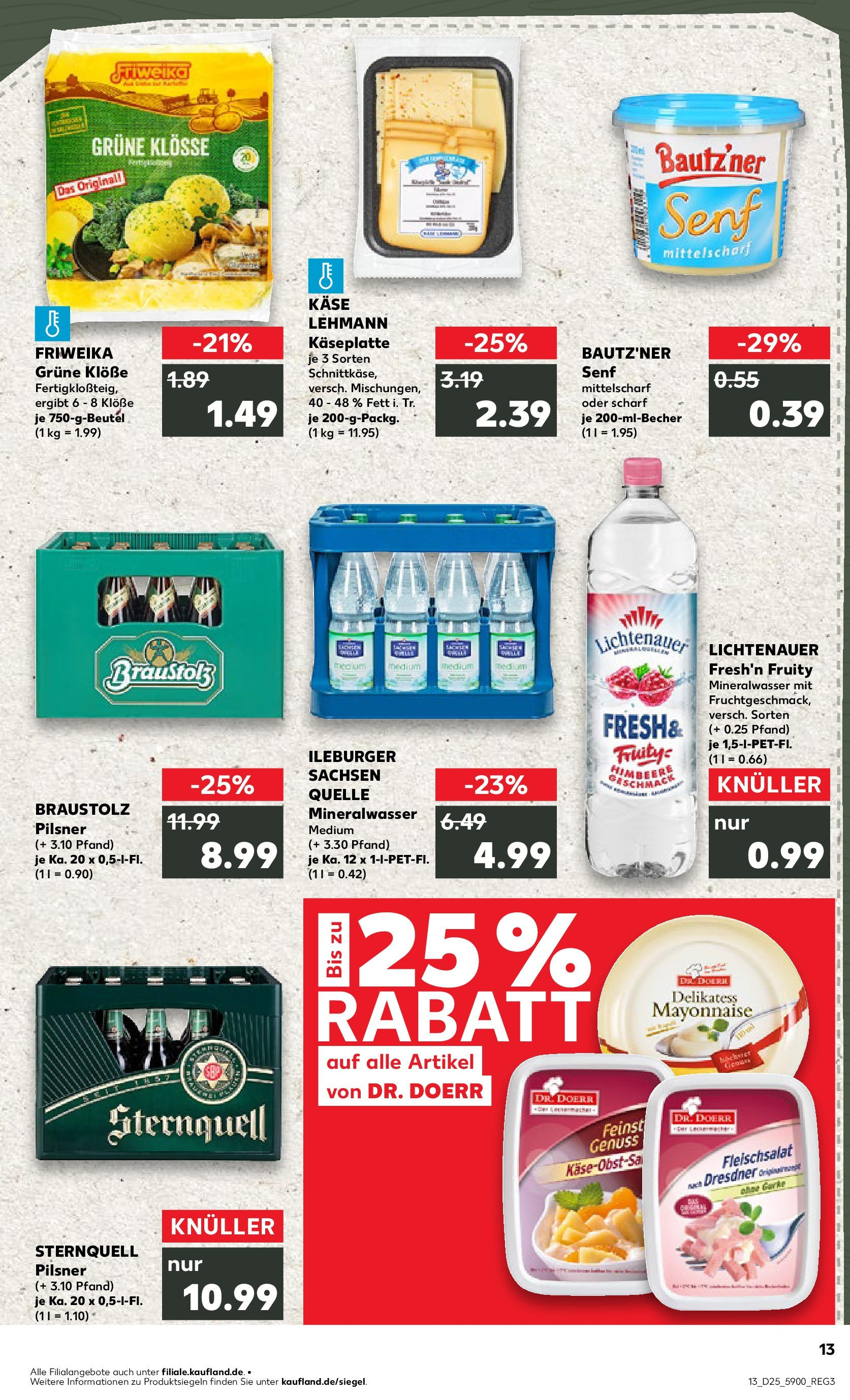 Prospekt Kaufland ab 18.06.2025 » Angebote Online zum Blättern | Seite: 2 | Produkte: Käse, Mineralwasser, Mayonnaise, Himbeere