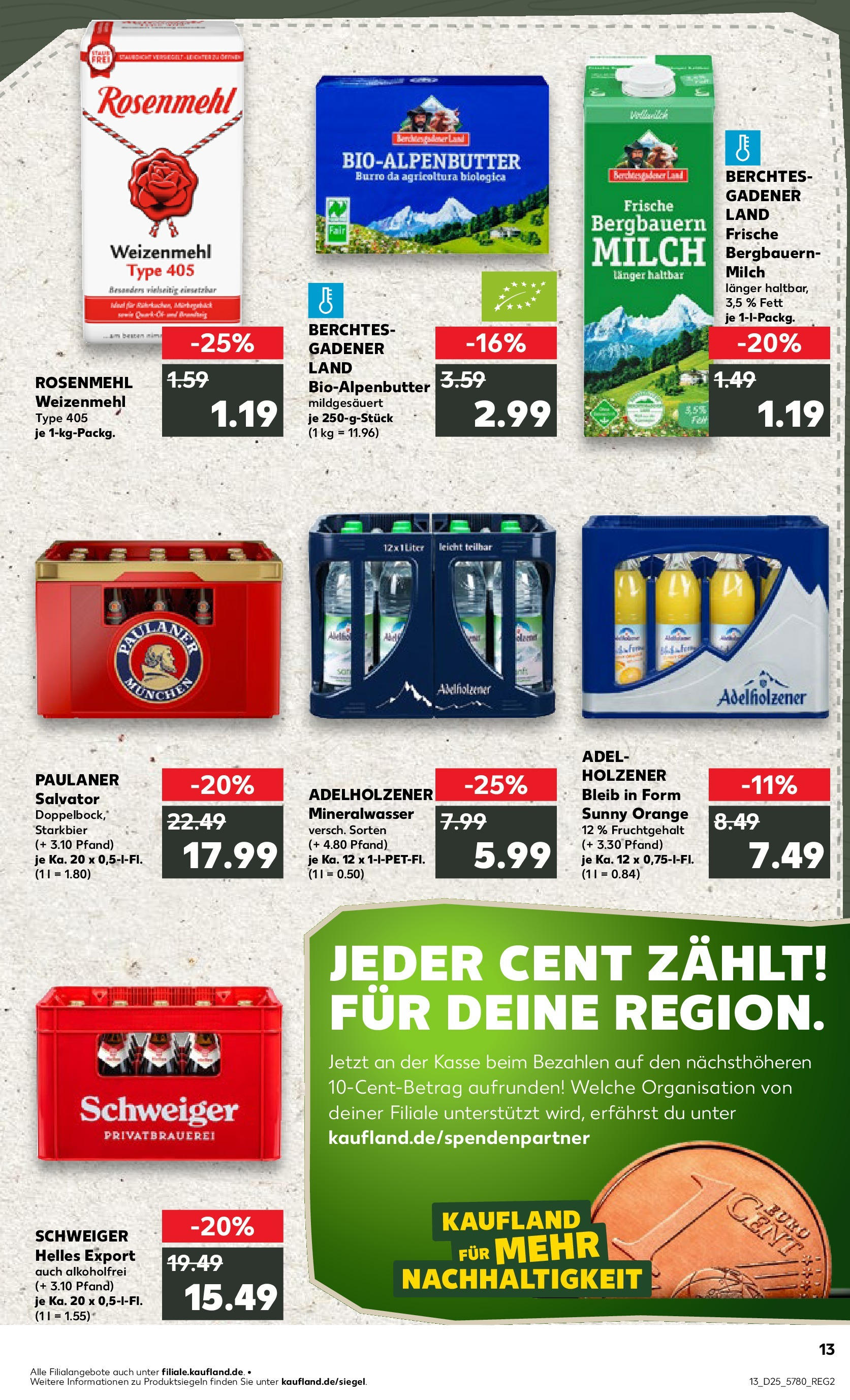 Prospekt Kaufland ab 18.06.2025 » Angebote Online zum Blättern | Seite: 2 | Produkte: Milch, Butter, Weizenmehl, Mineralwasser