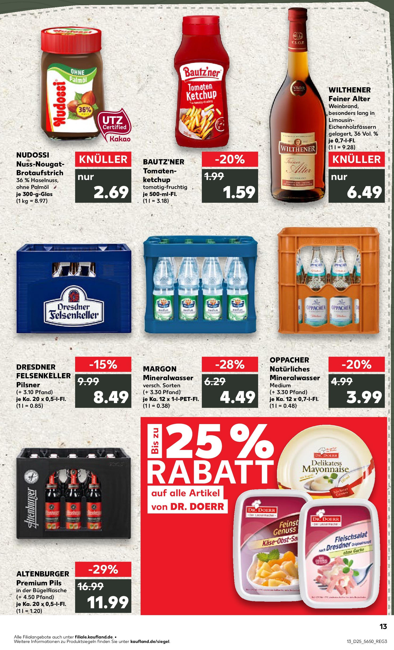 Prospekt Kaufland ab 18.06.2025 » Angebote Online zum Blättern | Seite: 13 | Produkte: Pils, Tomaten, Mayonnaise, Ketchup