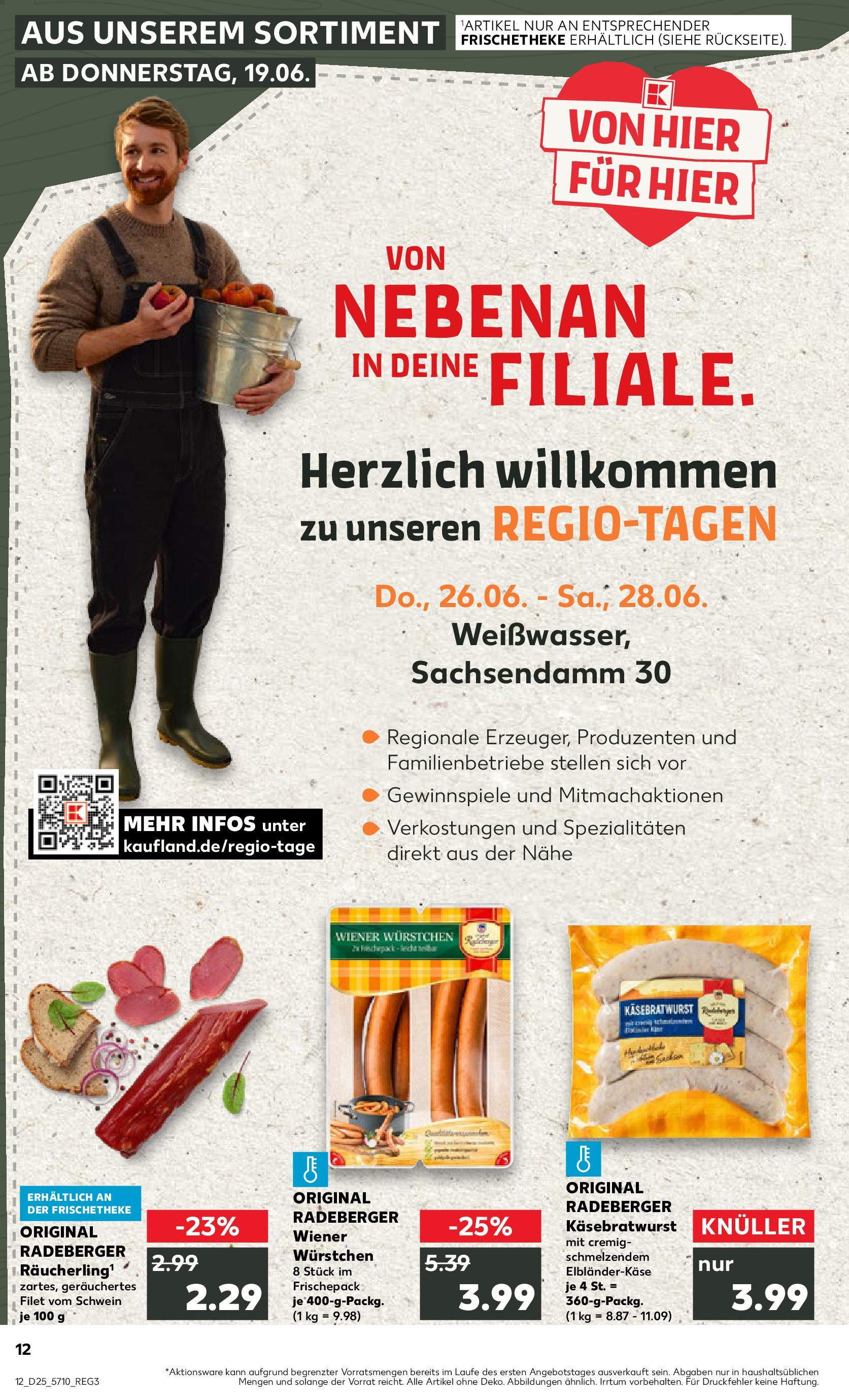 Prospekt Kaufland ab 18.06.2025 » Angebote Online zum Blättern | Seite: 1 | Produkte: Wiener wurstchen