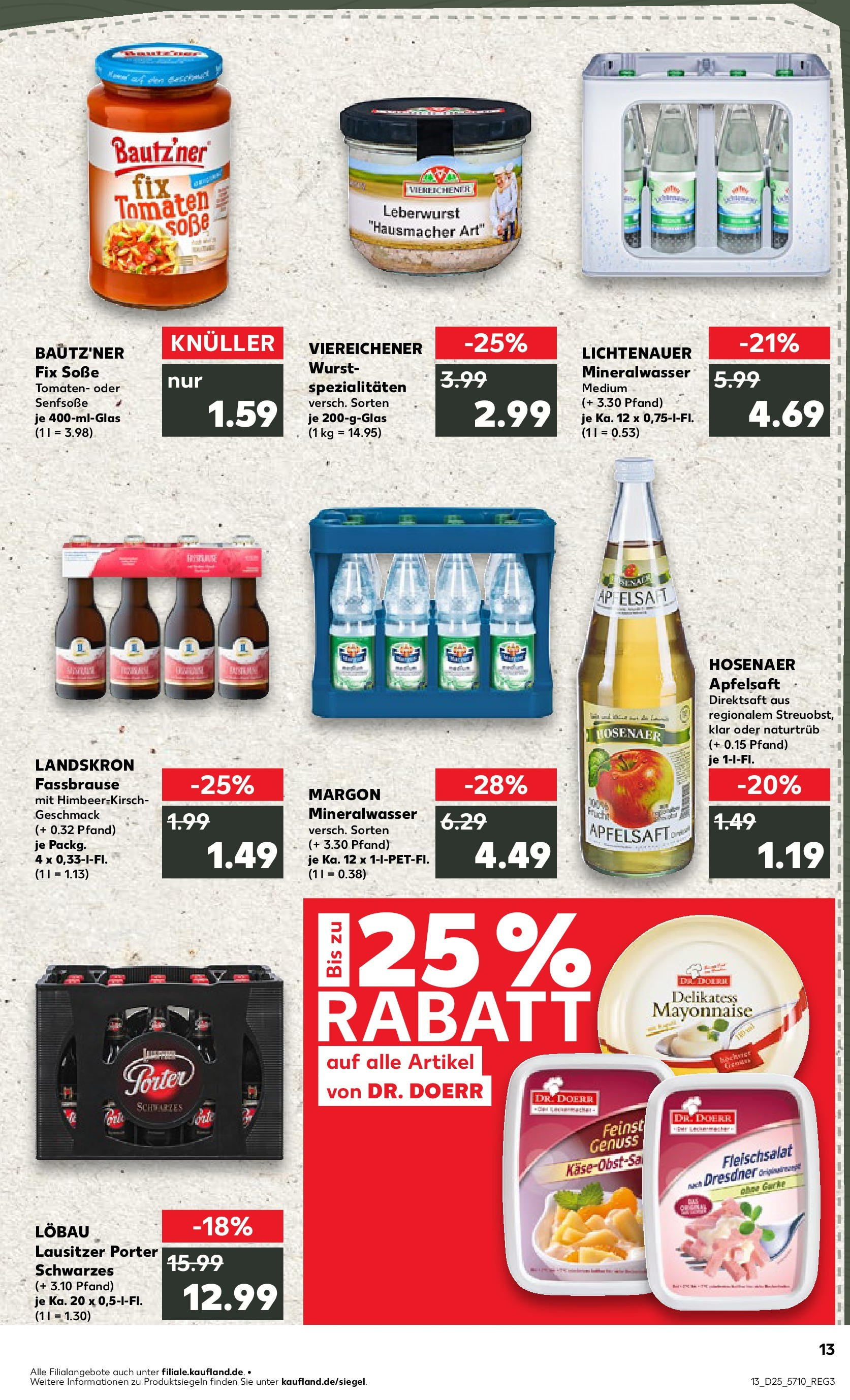 Prospekt Kaufland ab 18.06.2025 » Angebote Online zum Blättern | Seite: 2 | Produkte: Tomaten, Mineralwasser, Apple, Fassbrause
