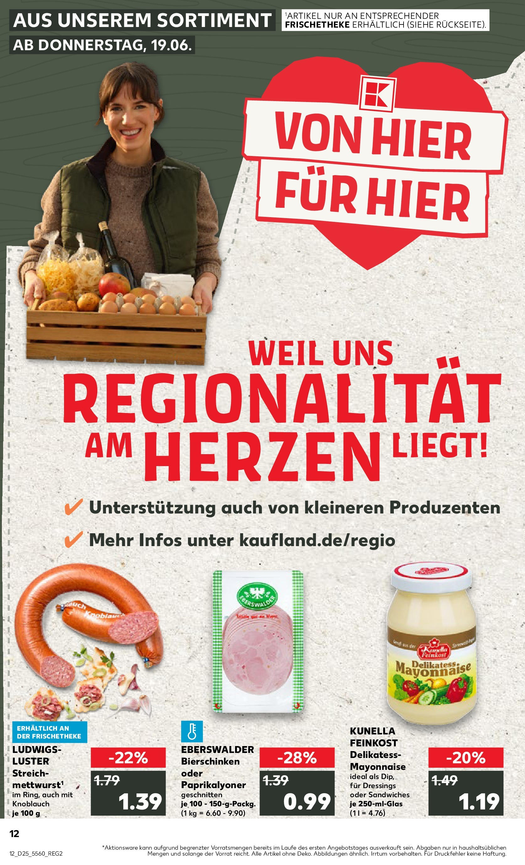 Prospekt Kaufland ab 18.06.2025 » Angebote Online zum Blättern | Seite: 12 | Produkte: Mayonnaise, Knoblauch