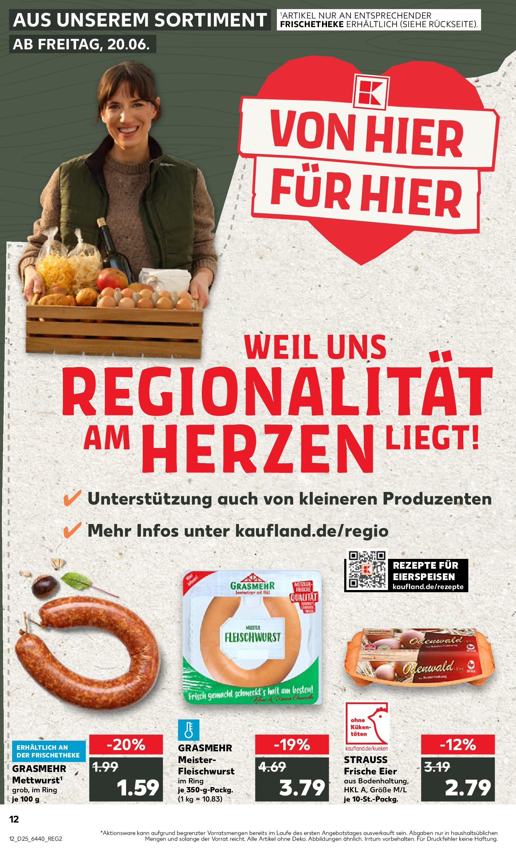 Prospekt Kaufland ab 18.06.2025 » Angebote Online zum Blättern | Seite: 12 | Produkte: Eier