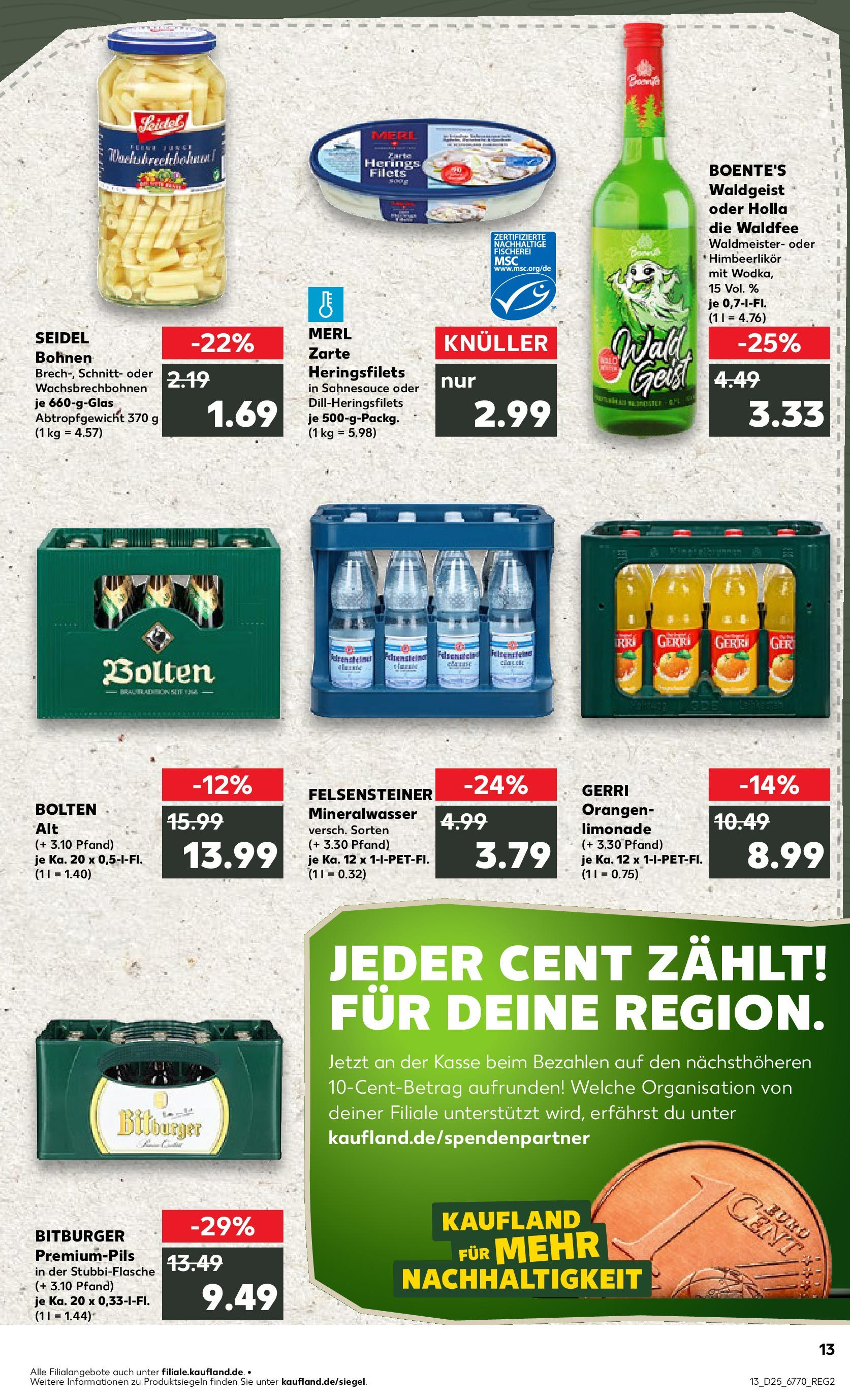 Prospekt Kaufland ab 18.06.2025 » Angebote Online zum Blättern | Seite: 2 | Produkte: Bitburger, Orangen, Limonade, Mineralwasser