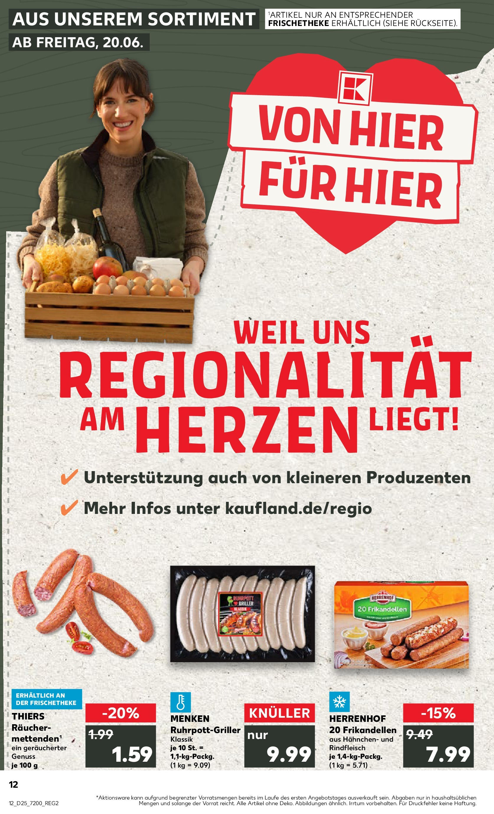 Prospekt Kaufland ab 18.06.2025 » Angebote Online zum Blättern | Seite: 1 | Produkte: Hahnchen, Rindfleisch