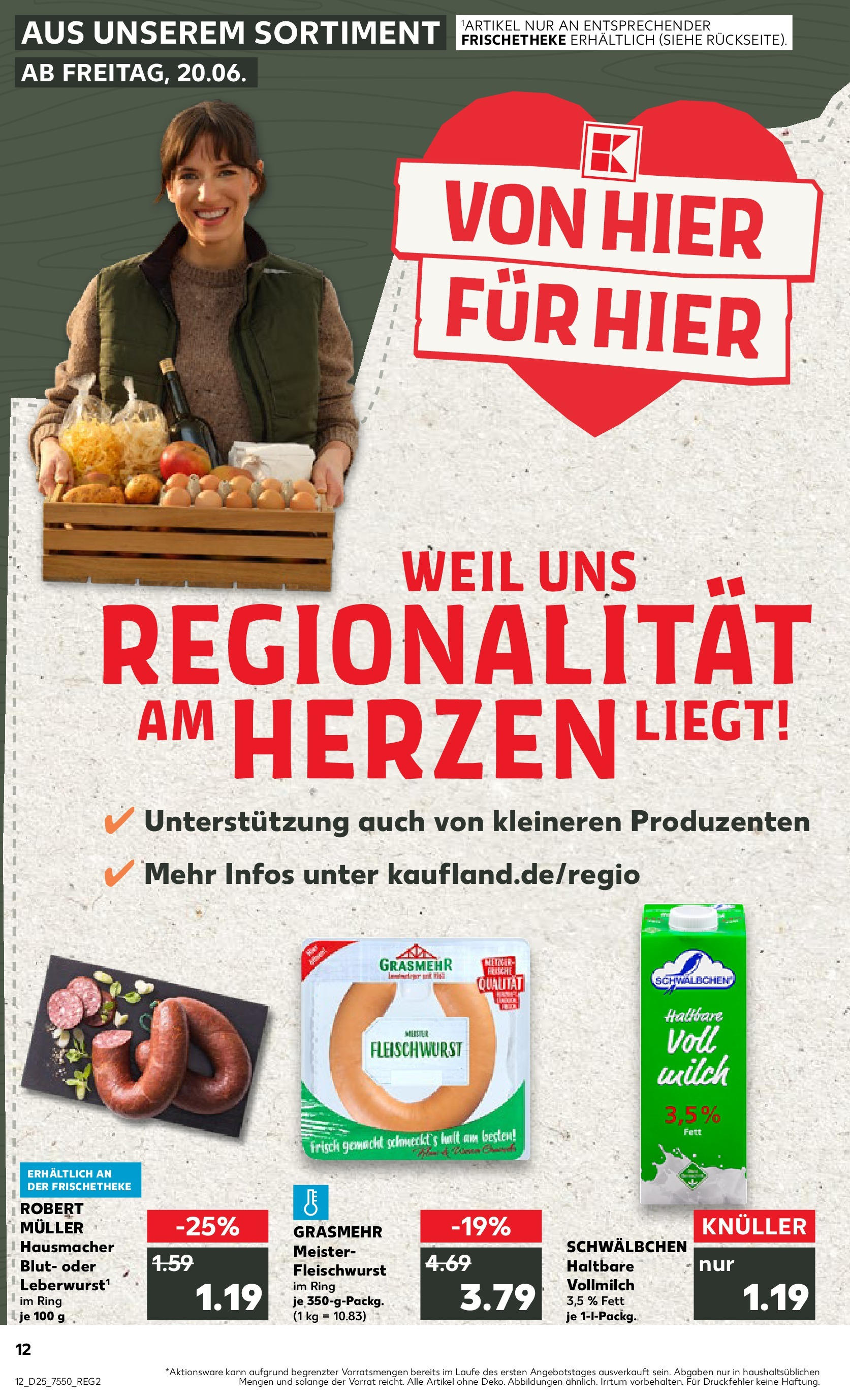 Prospekt Kaufland ab 18.06.2025 » Angebote Online zum Blättern | Seite: 12 | Produkte: Milch