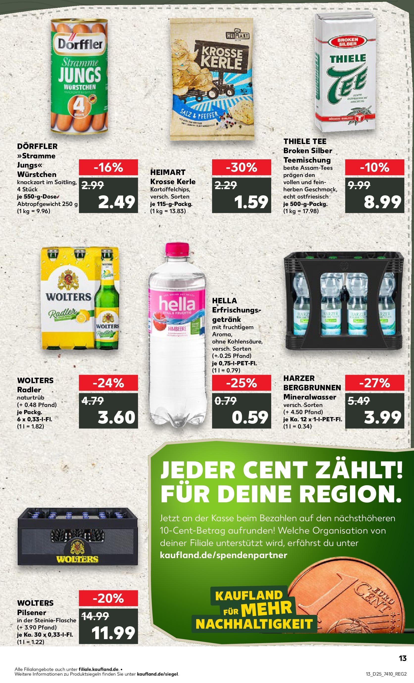 Prospekt Kaufland ab 18.06.2025 » Angebote Online zum Blättern | Seite: 2 | Produkte: Mineralwasser, Radler, Tee, Chips