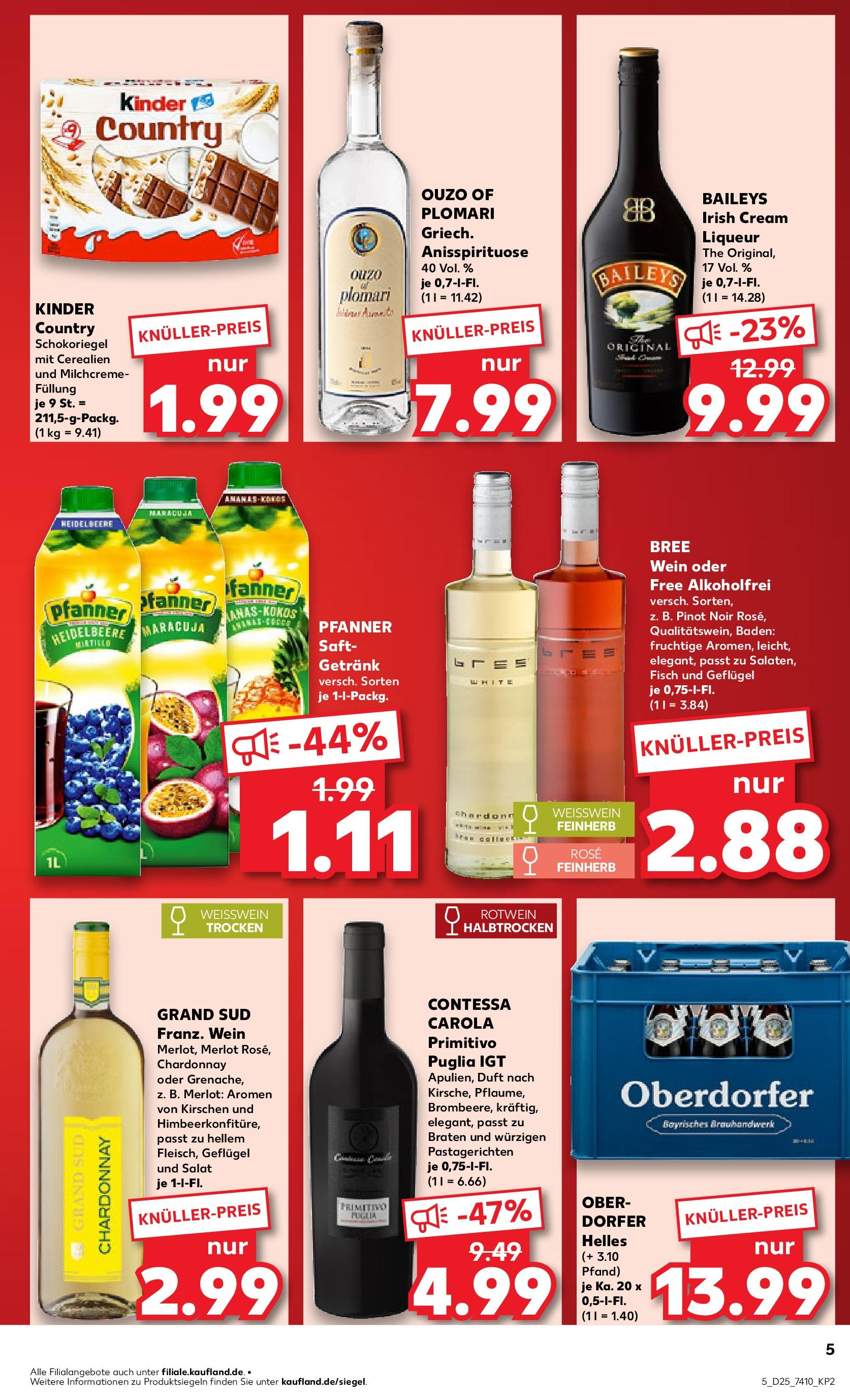 Prospekt Kaufland ab 18.06.2025 » Angebote Online zum Blättern | Seite: 7 | Produkte: Merlot, Duft, Grand sud, Kinder country